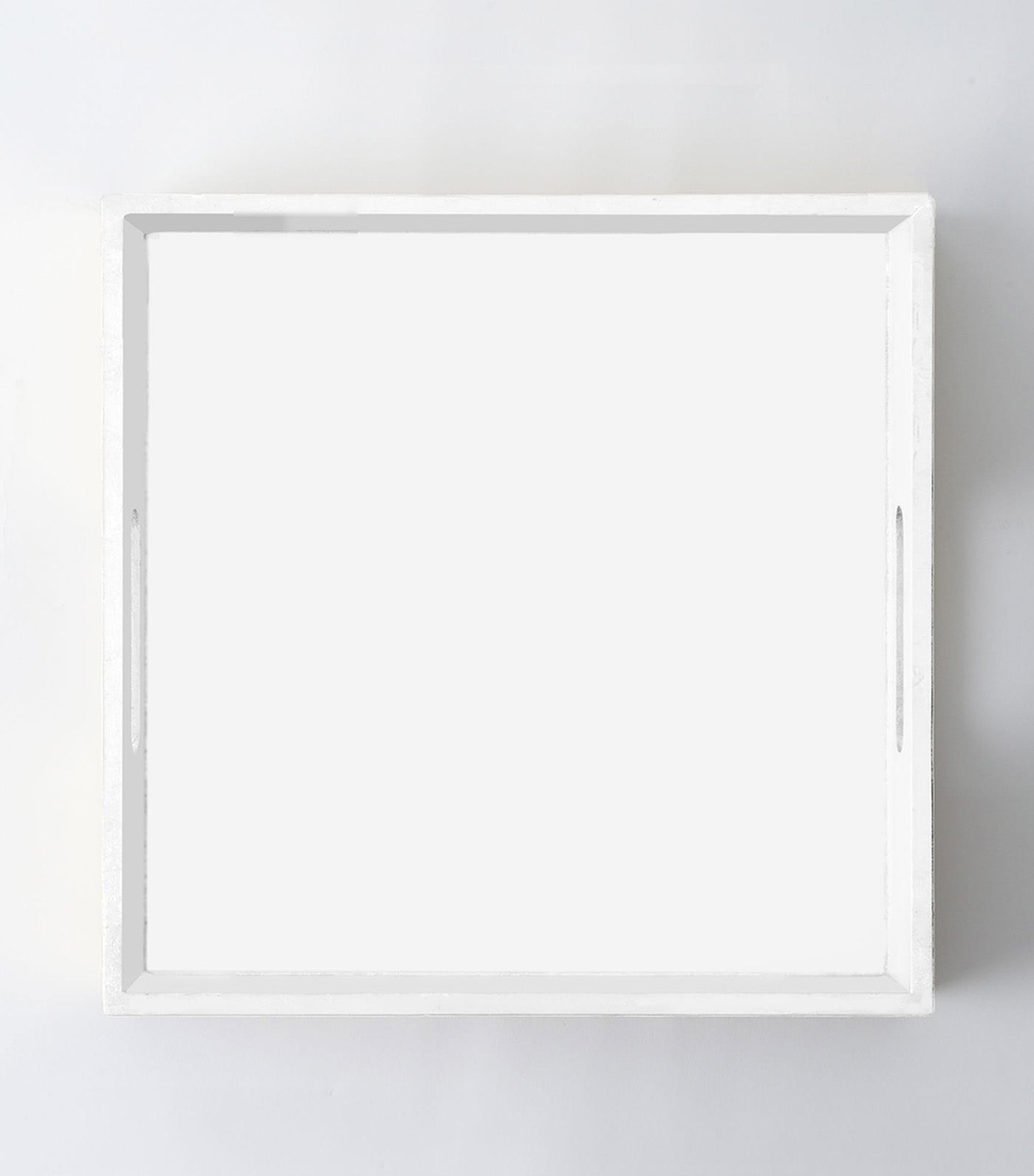west elm White Lacquered Wood Tray