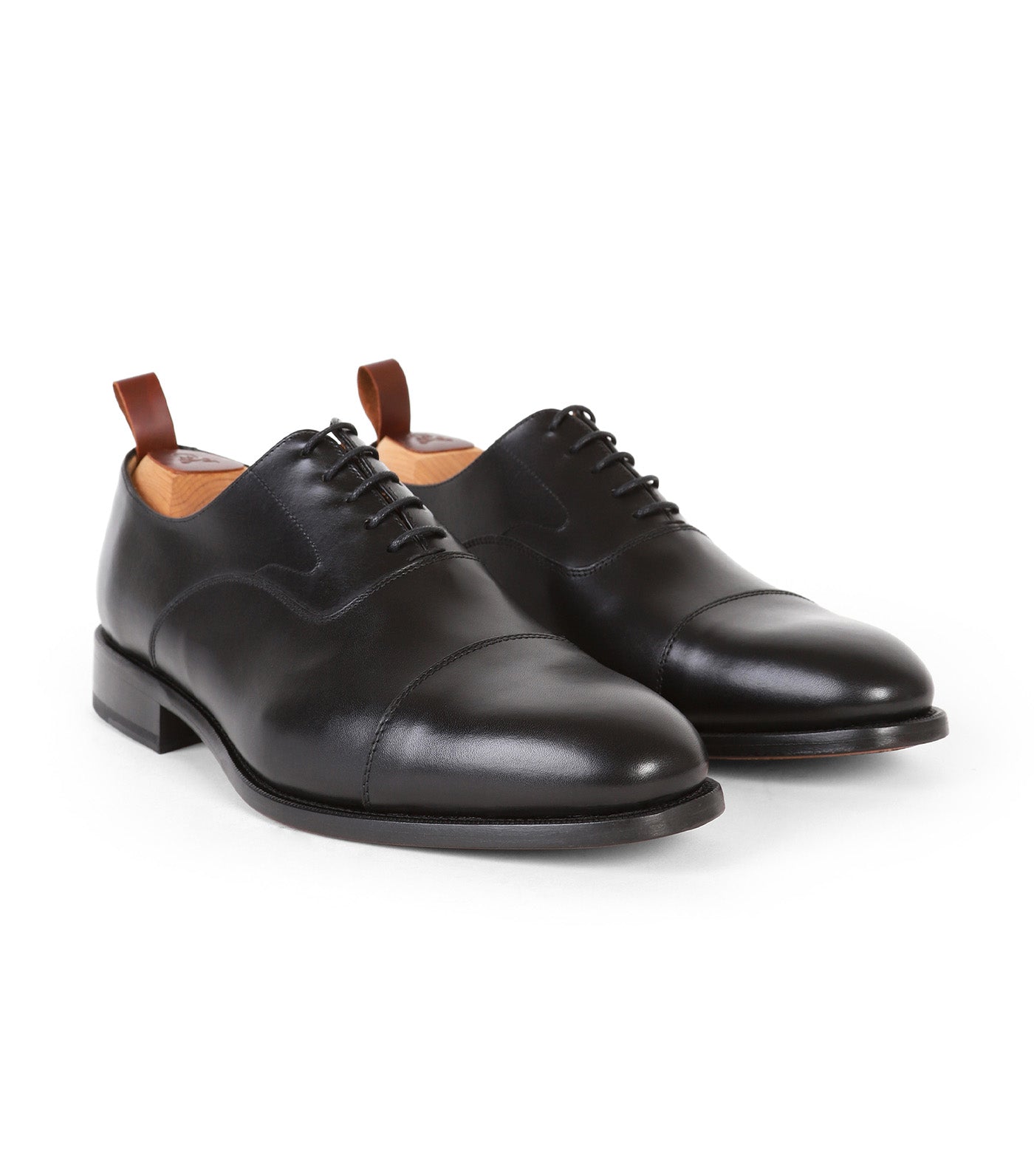 Smart Leather Oxford Shoes Black