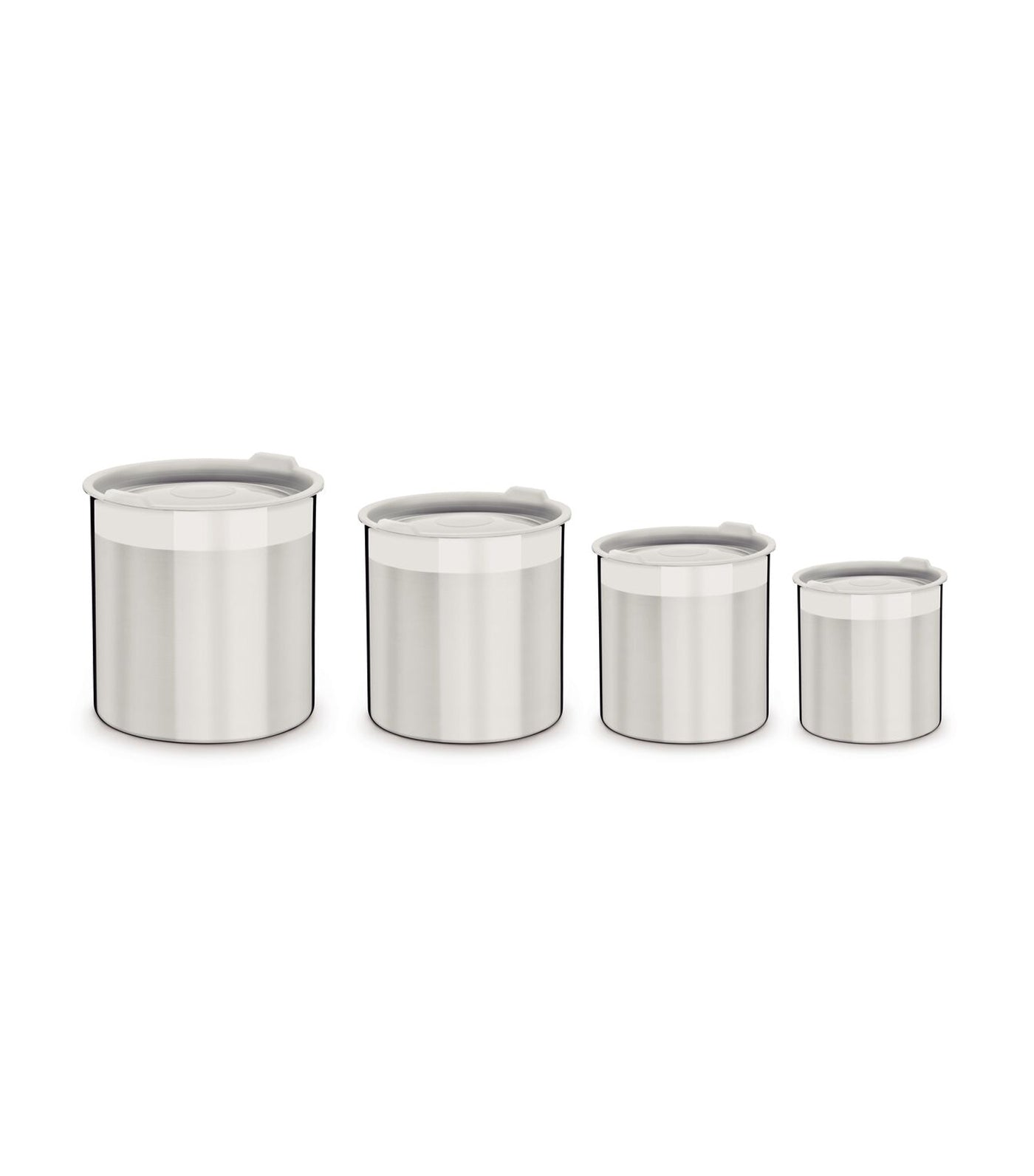 Cucina Four-Piece Stainless Steel Container Set with Lid