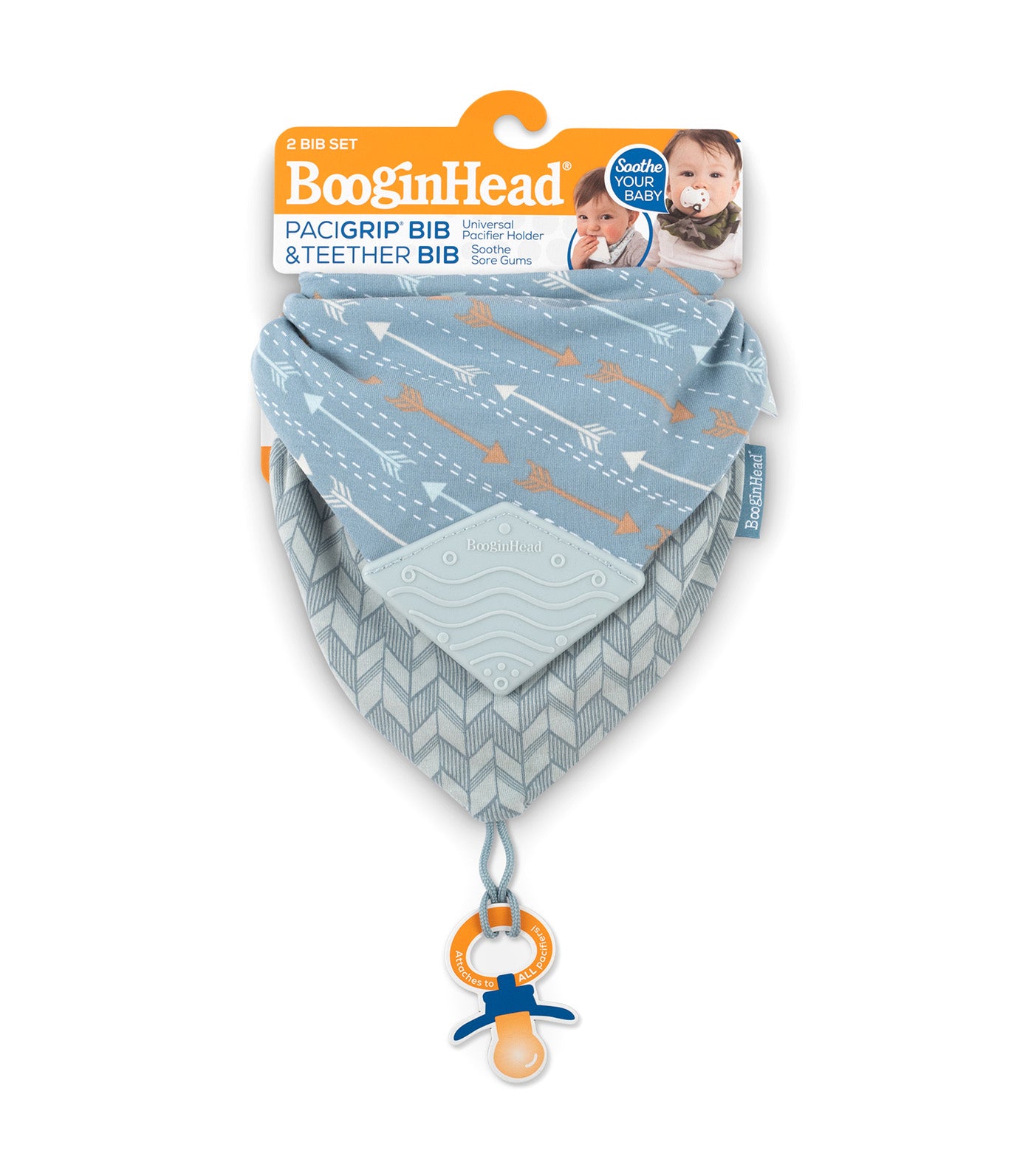 2-Pack Bandana Teether & PaciGrip Bib