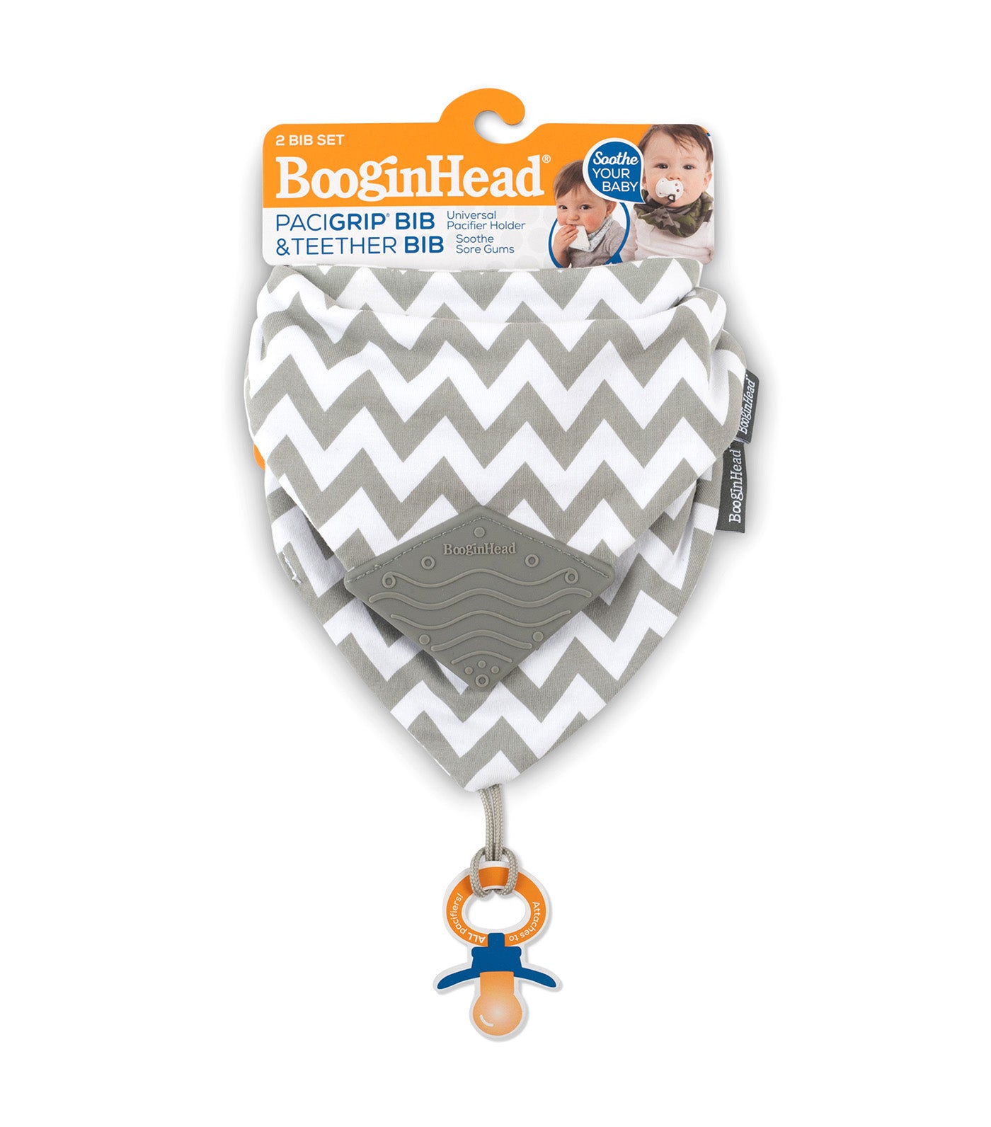 2-Pack Bandana Teether & PaciGrip Bib