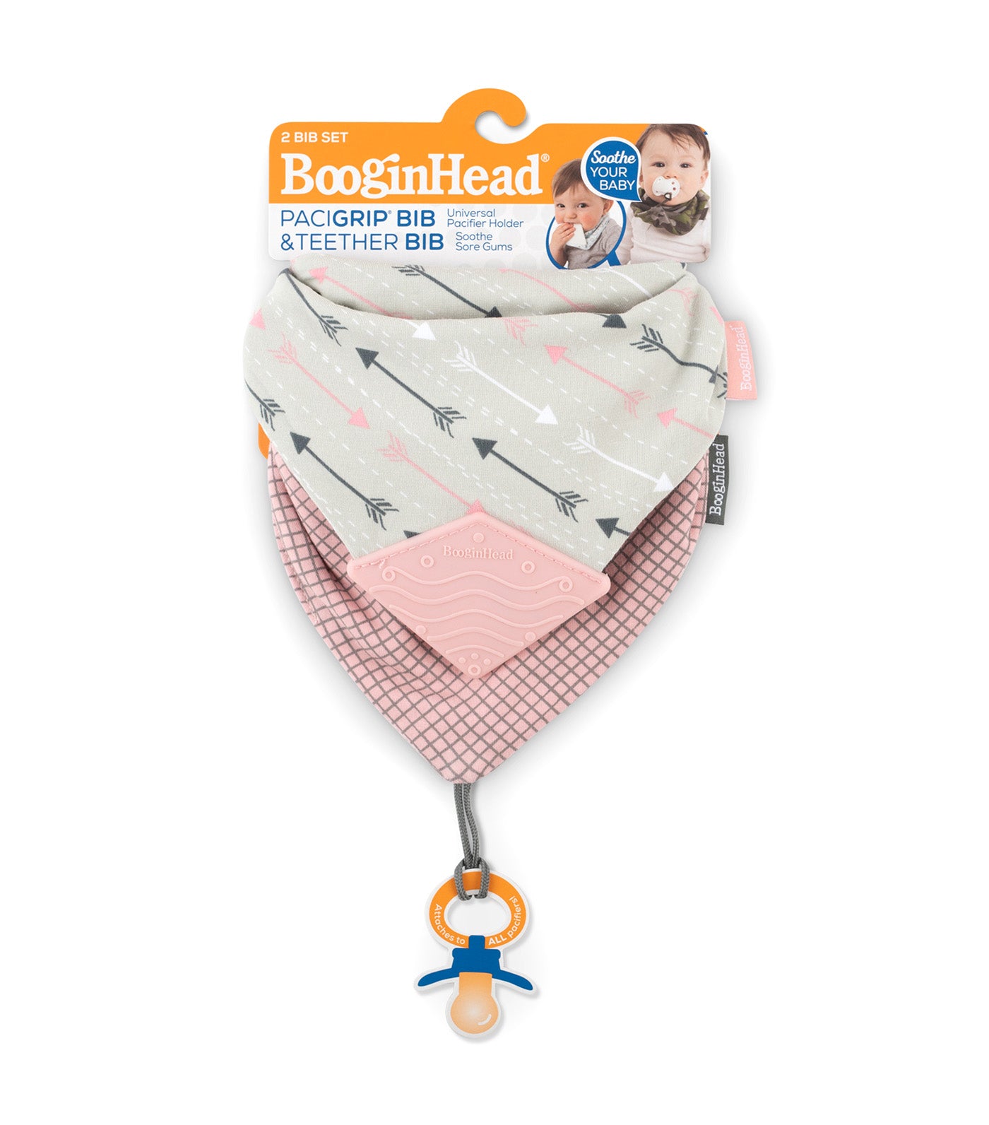 2-Pack Bandana Teether & PaciGrip Bib