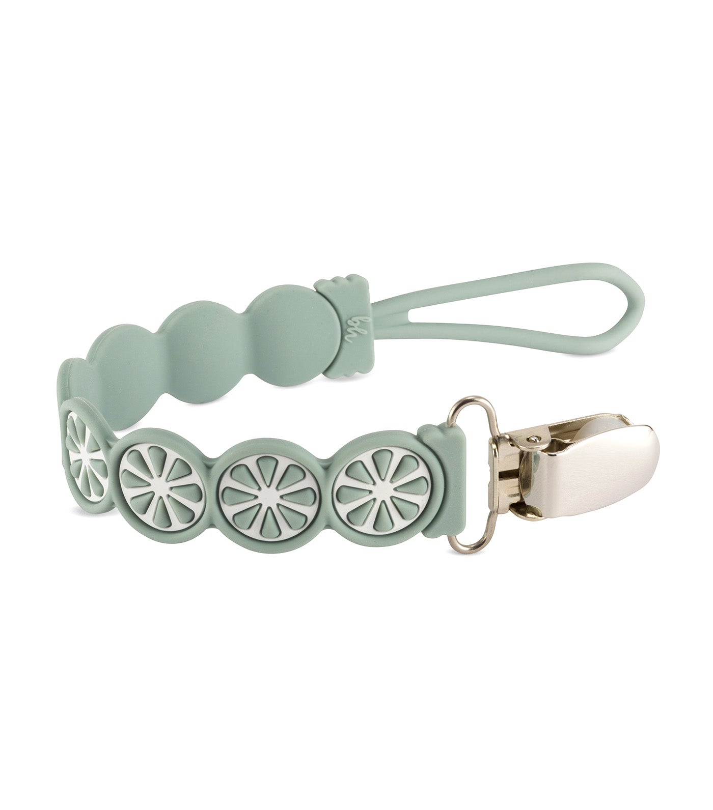 PaciGrip Silicone and Wood Beaded Teething Clip