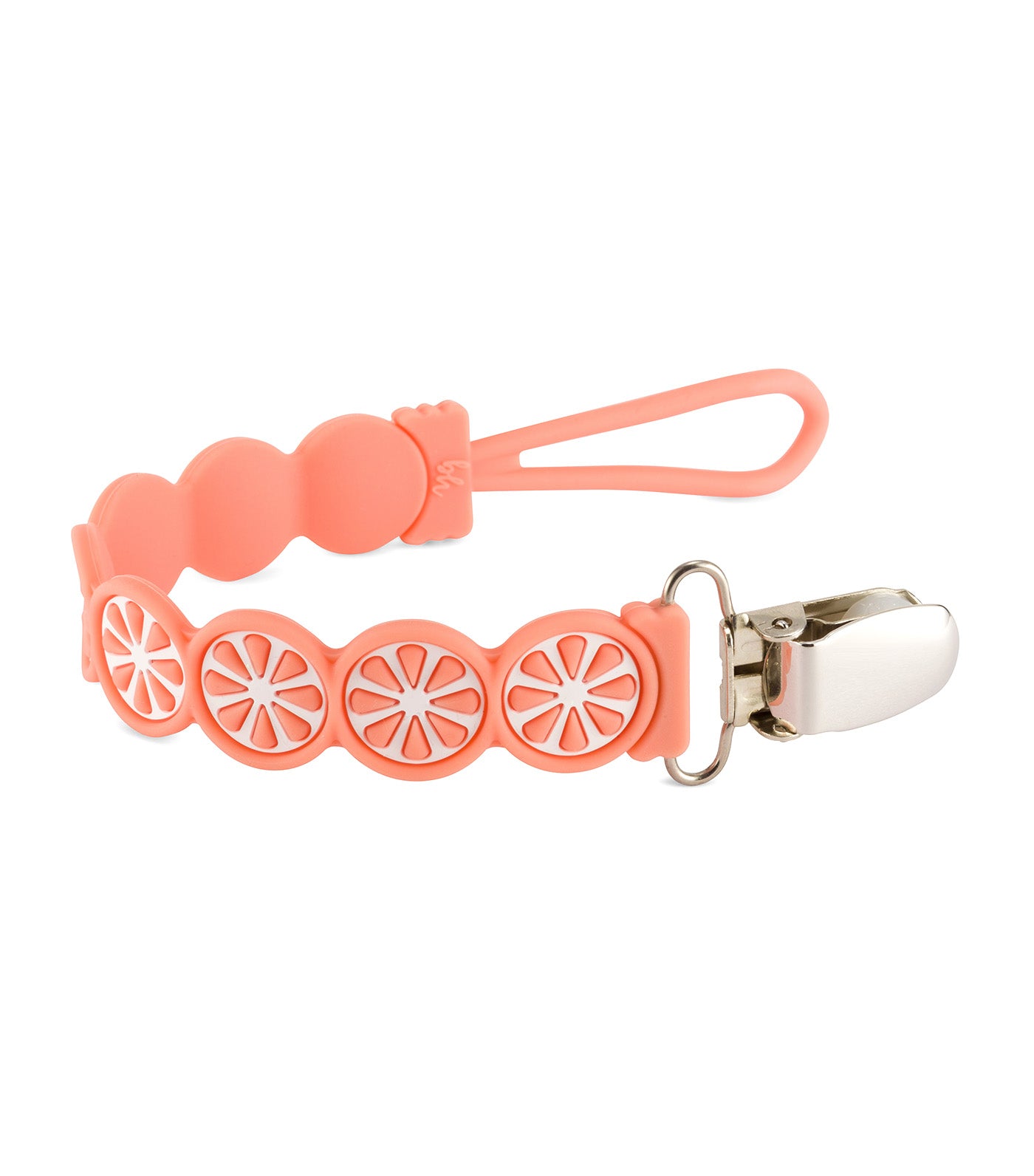 PaciGrip Silicone and Wood Beaded Teething Clip