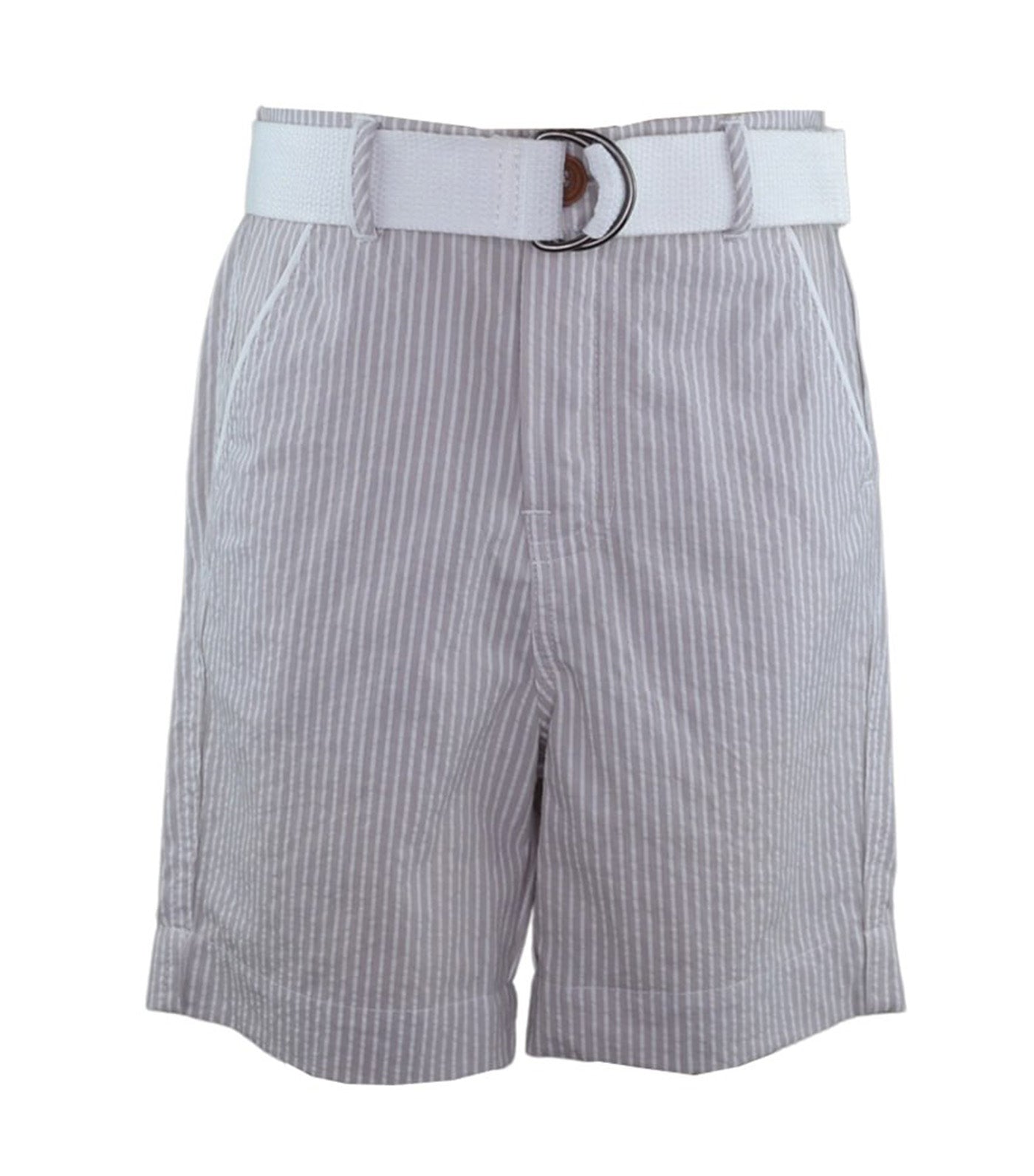 Gabriel Boys Striped Shorts with Belt