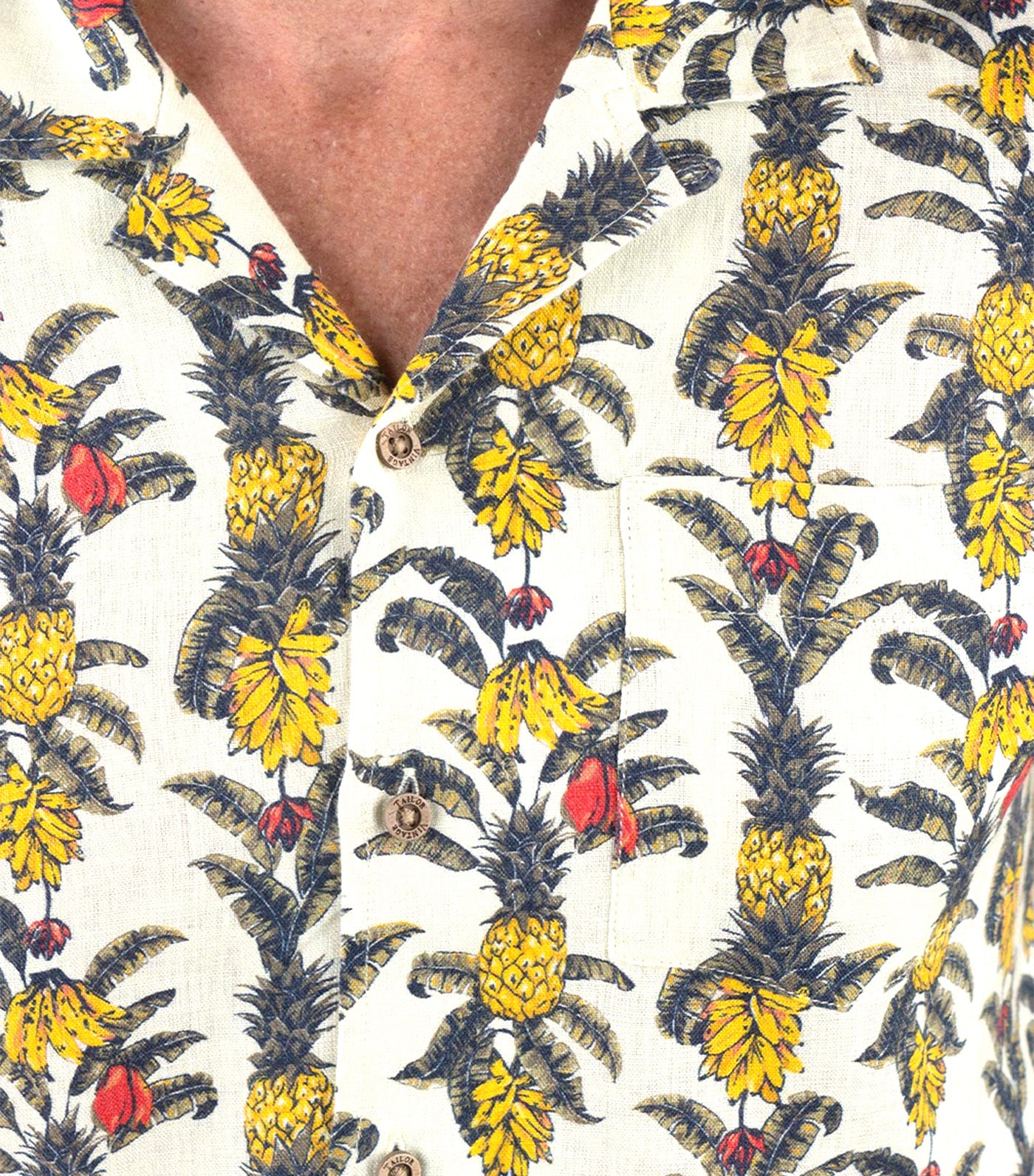 Puretec Cool® Linen/Cotton Cabana Shirt Tropical Fruits