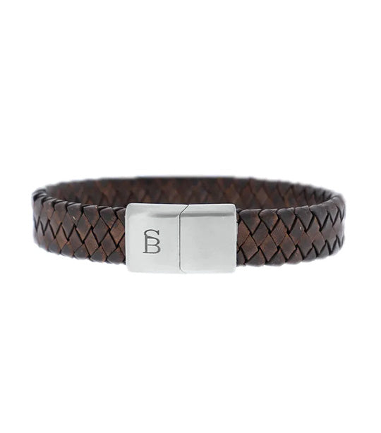 Preston Leather Bracelet Vintage Brown