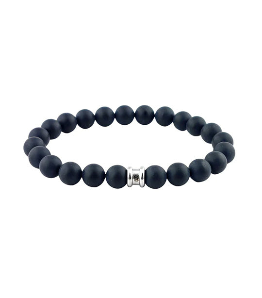 Basic Stone Bracelet Matte Black