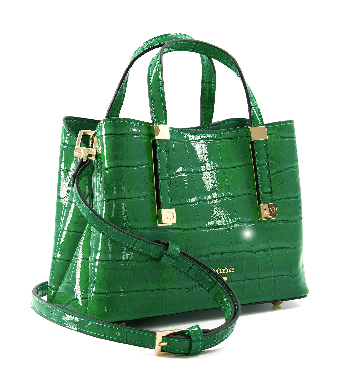 Dinkiedorrie Mini Top Handle Bag Green
