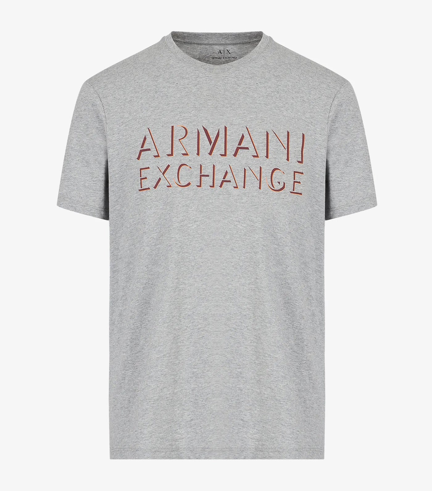 Armani Exchange Organic Jersey Cotton Crew Neck T Shirt Bros Gray