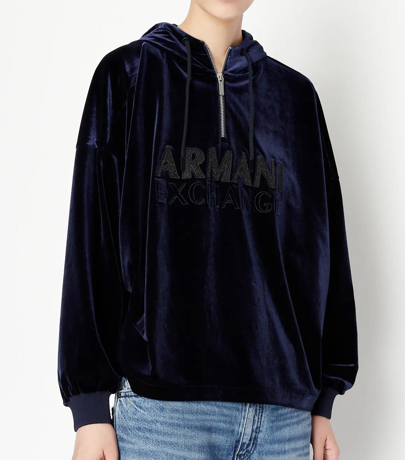 Armani hotsell velour sweatshirt