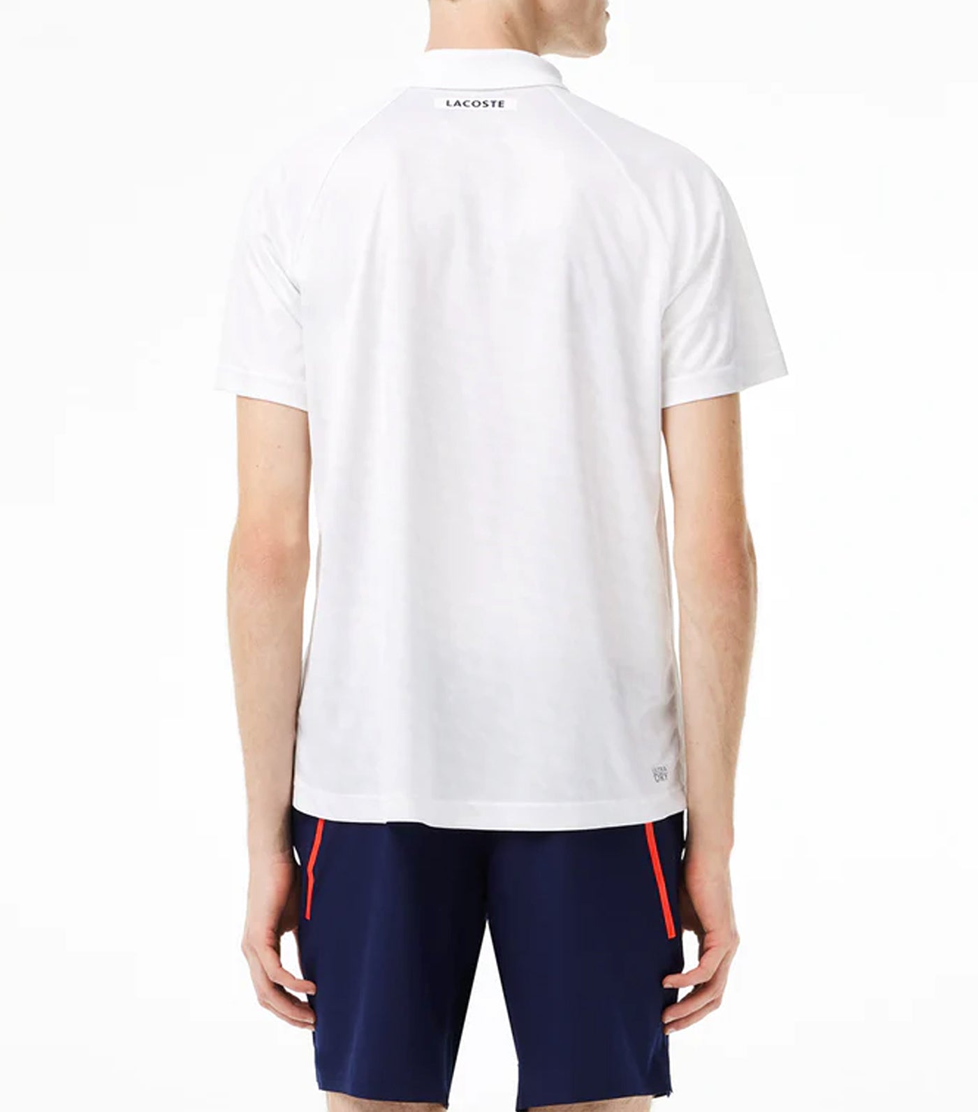 Men’s Lacoste Tennis x Novak Djokovic Printed Polo Shirt White