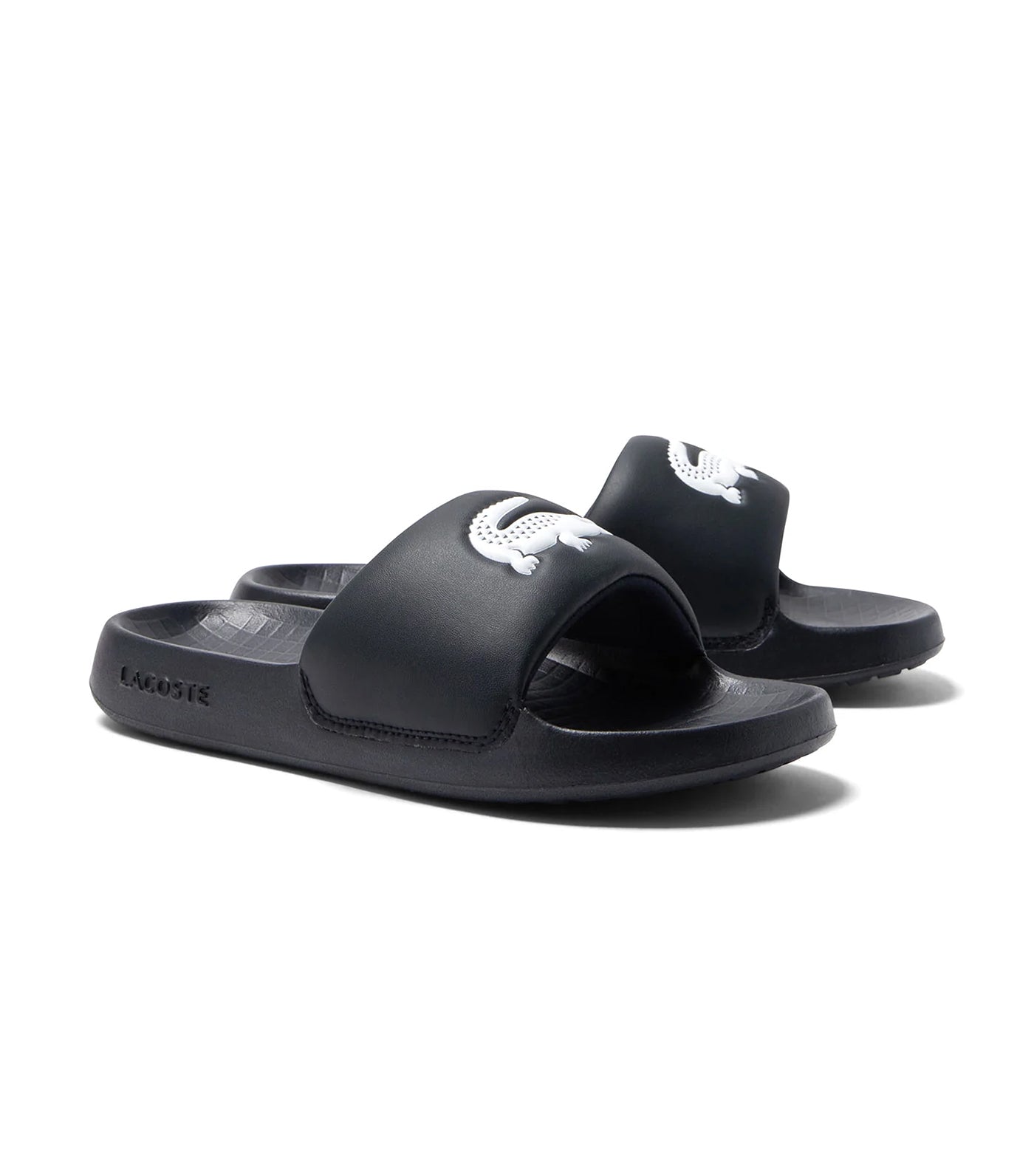 Men's Croco 1.0 Synthetic Slides Black/White