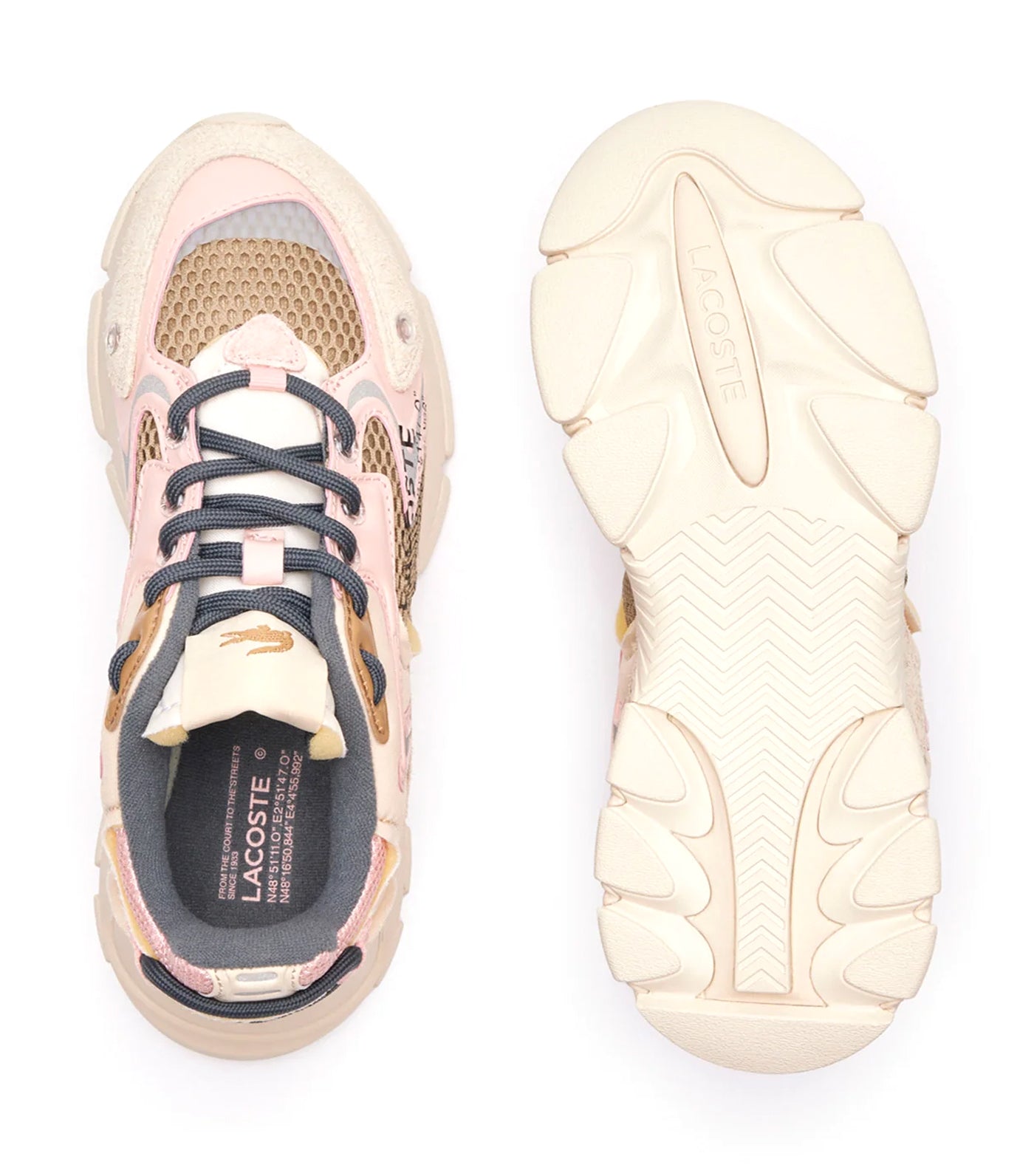 Women's L003 Neo Textile Trainers Off White/Light Pink