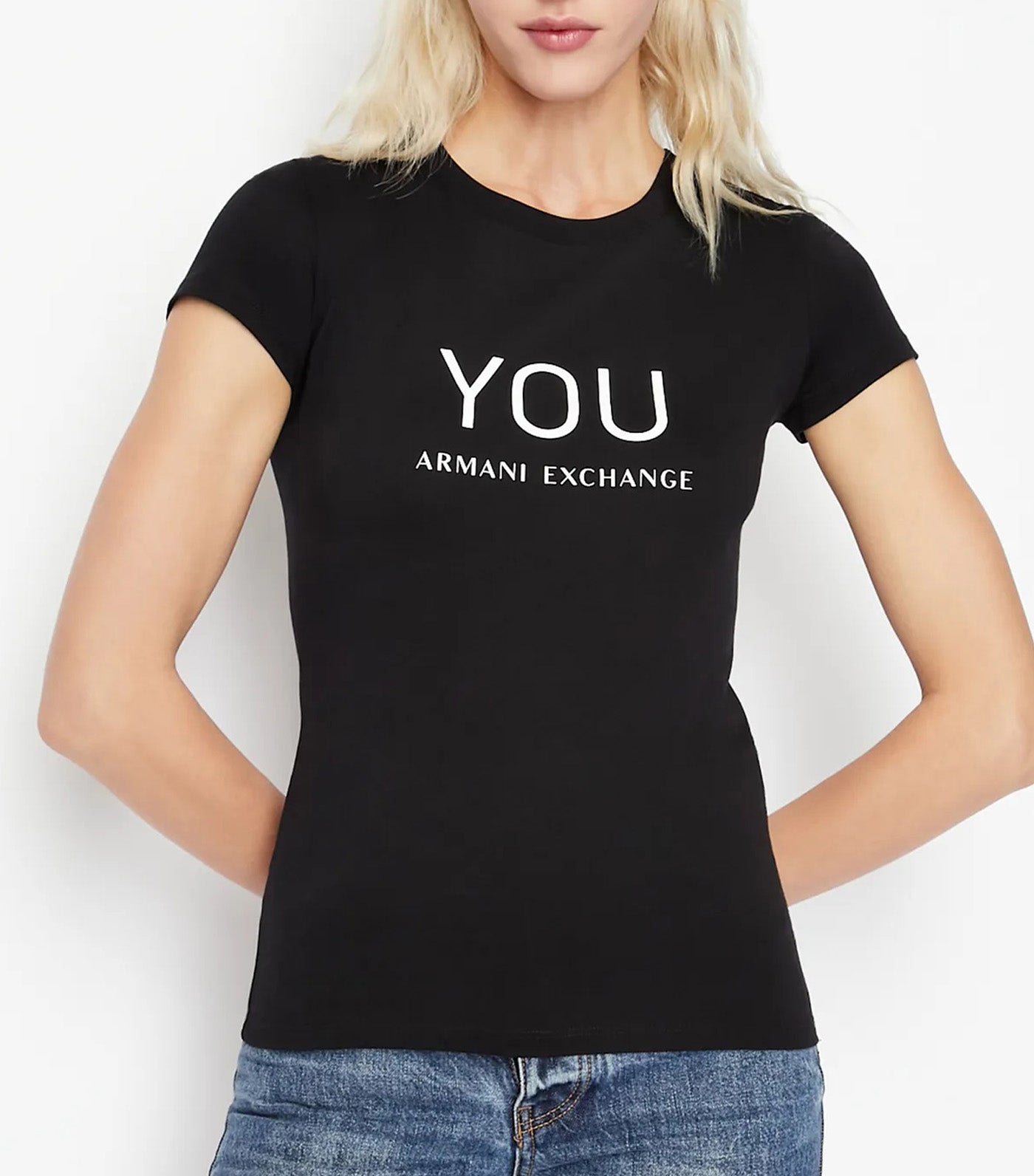 You.Me.Us. Organic Cotton Slim Fit T-Shirt You Black
