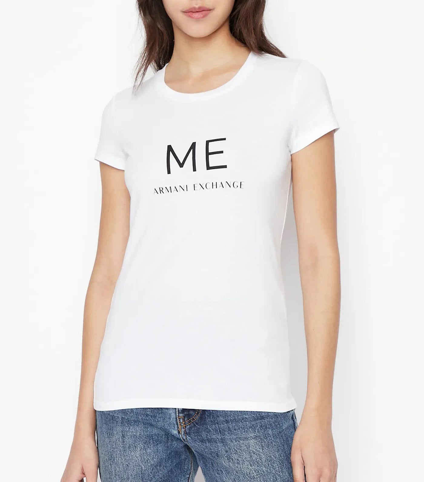 You.Me.Us. Organic Cotton Slim Fit T-Shirt Me Optic White