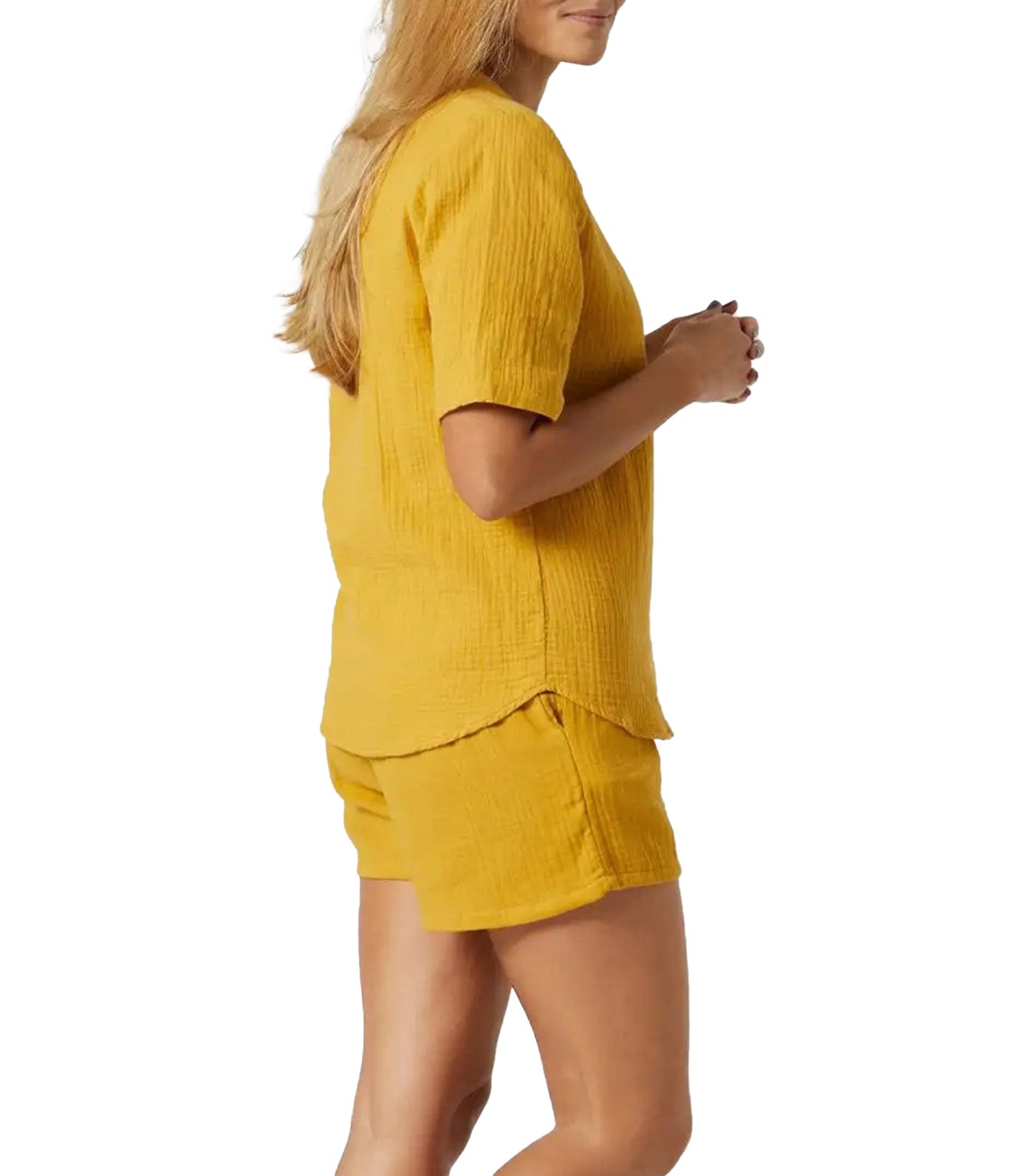 Short Pajama Set Yellow