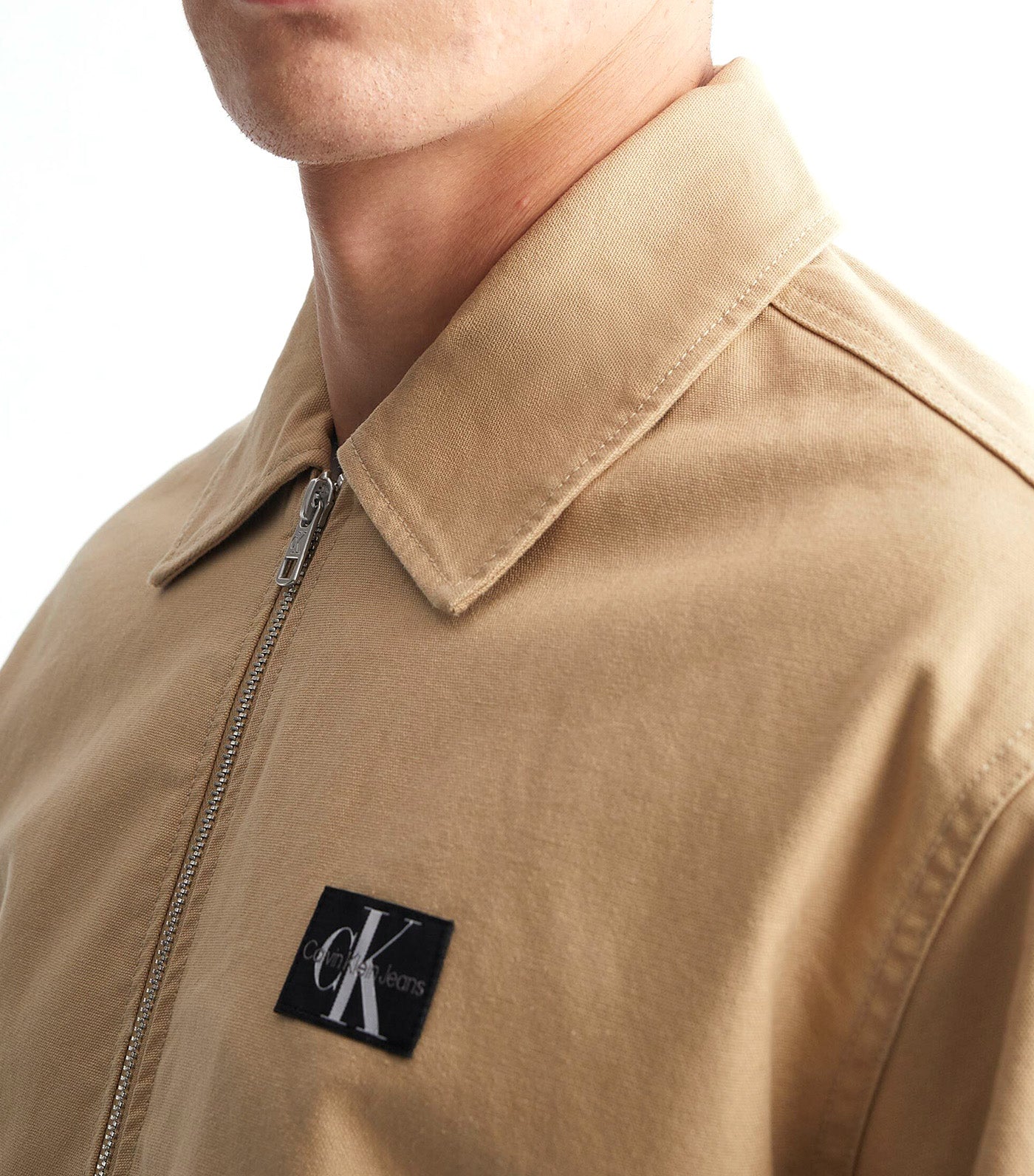 Modern Workwear Boxy Cropped Jacket Brown
