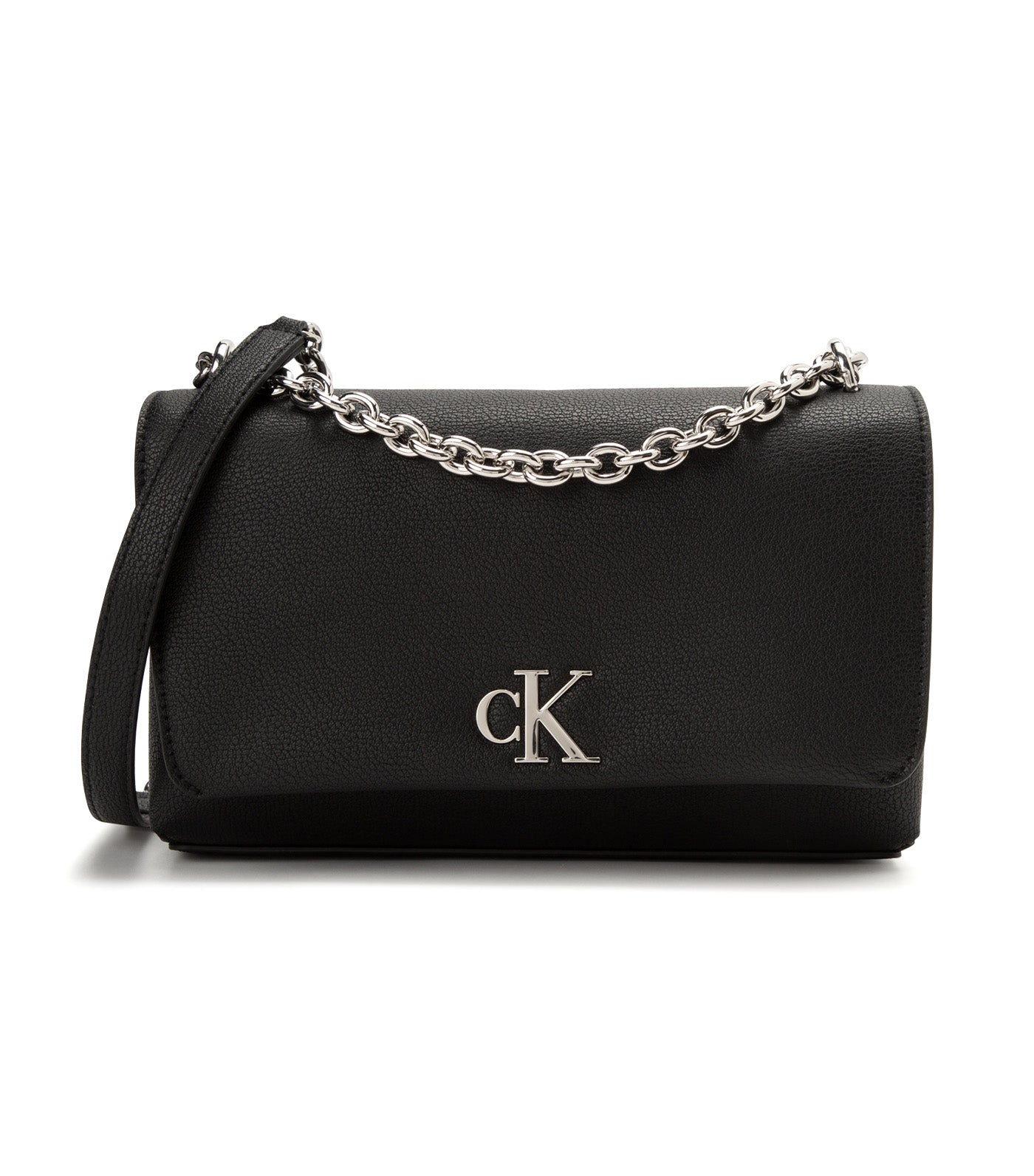 Casual Crossbody Bag With Chain Black