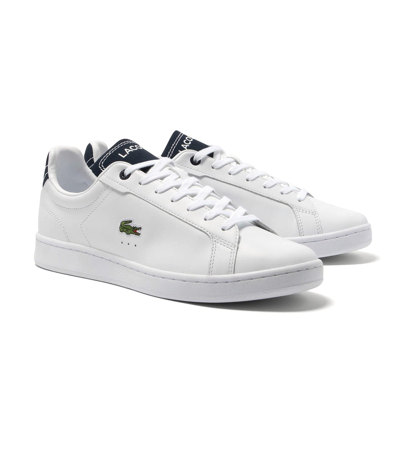 Men's Contrast Leather Carnaby Pro Trainers White Navy