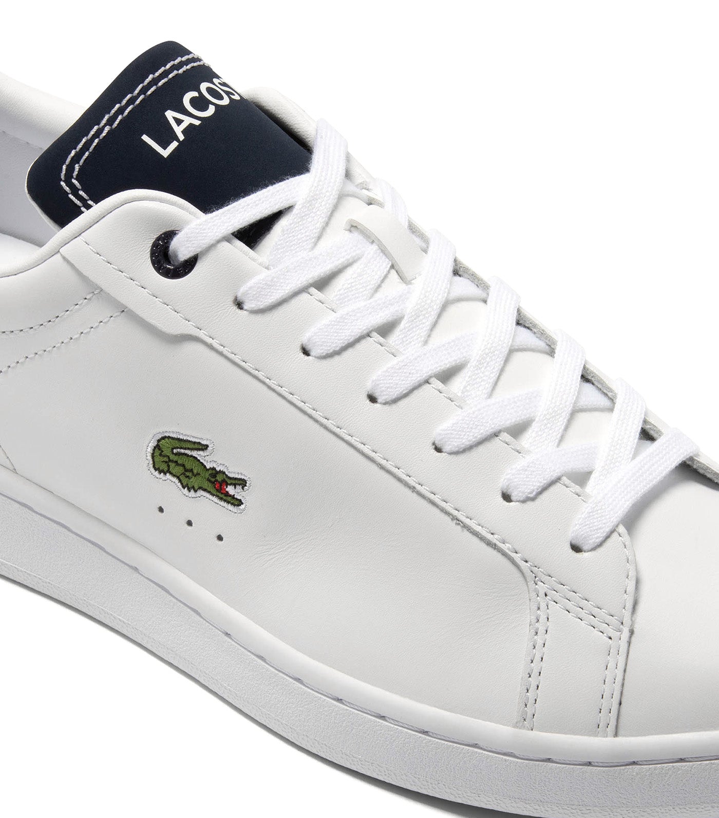 Men's Contrast Leather Carnaby Pro Trainers White Navy