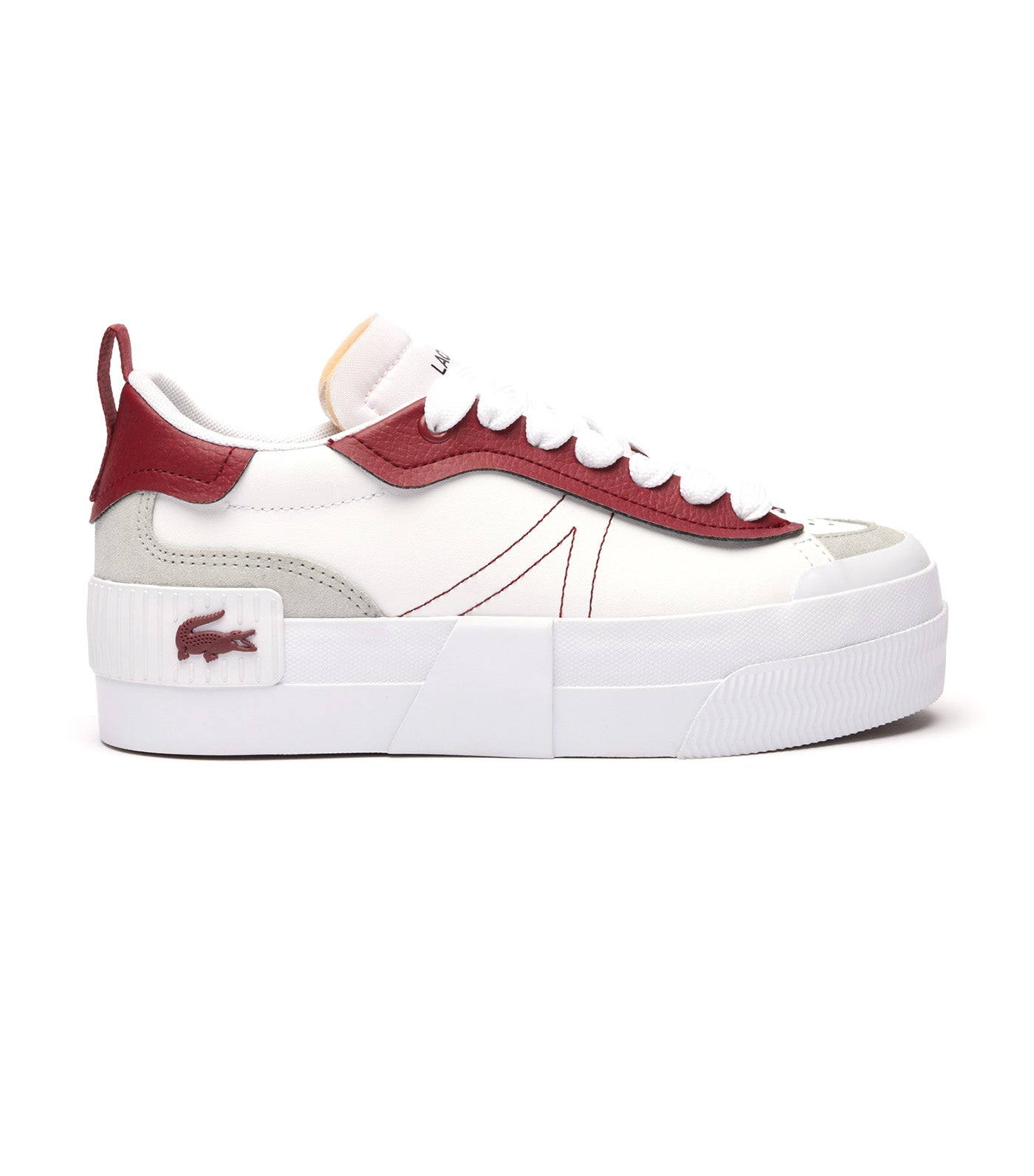 Lacoste leather clearance trainers womens