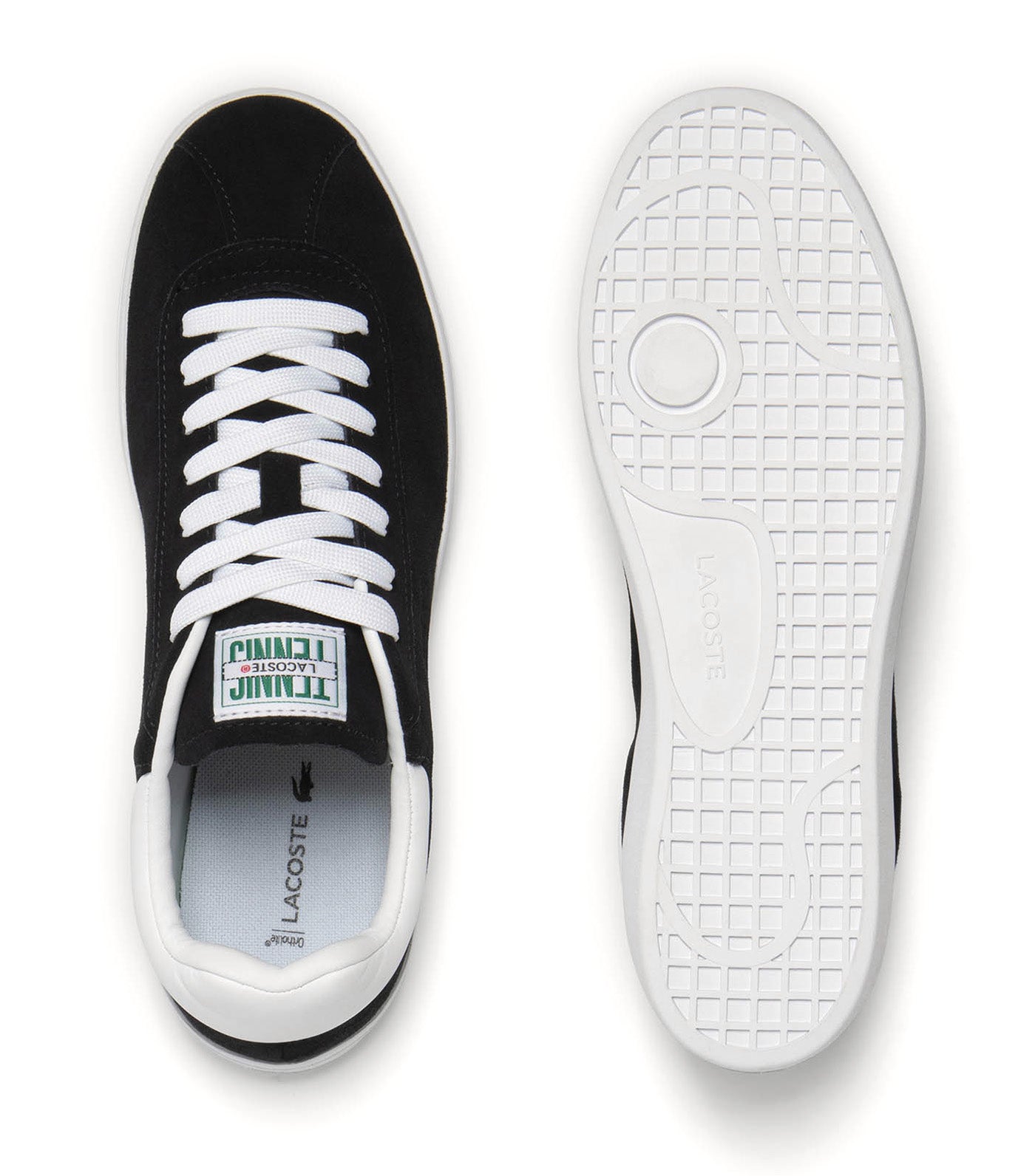 Men's Baseshot Suede Trainers Black/White