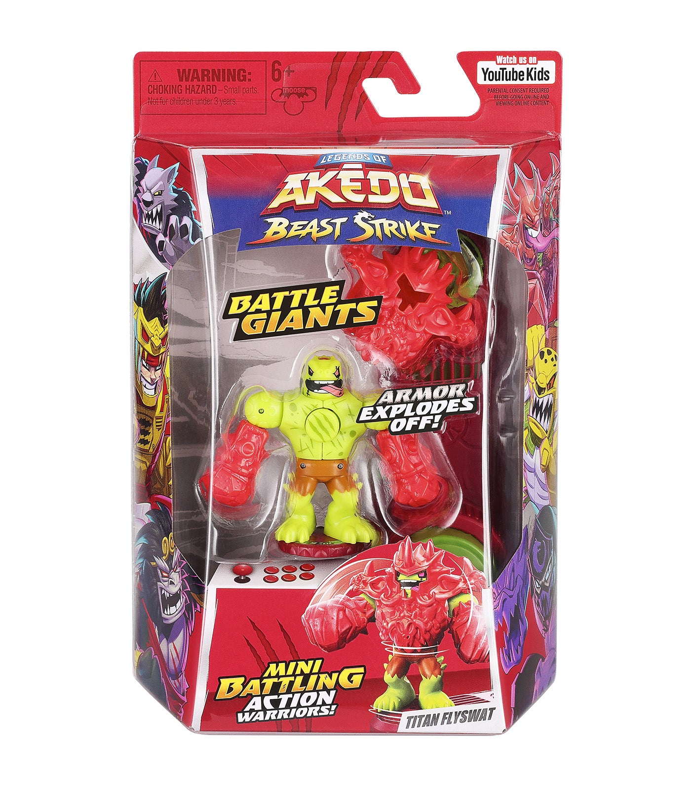 Legends of Akedo Beast Strike Battle Giants Single Pack - Titan Flyswat