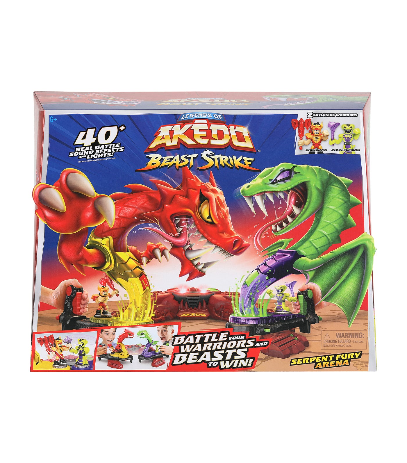 Legends of Akedo Beast Strike Serpent Fury Arena