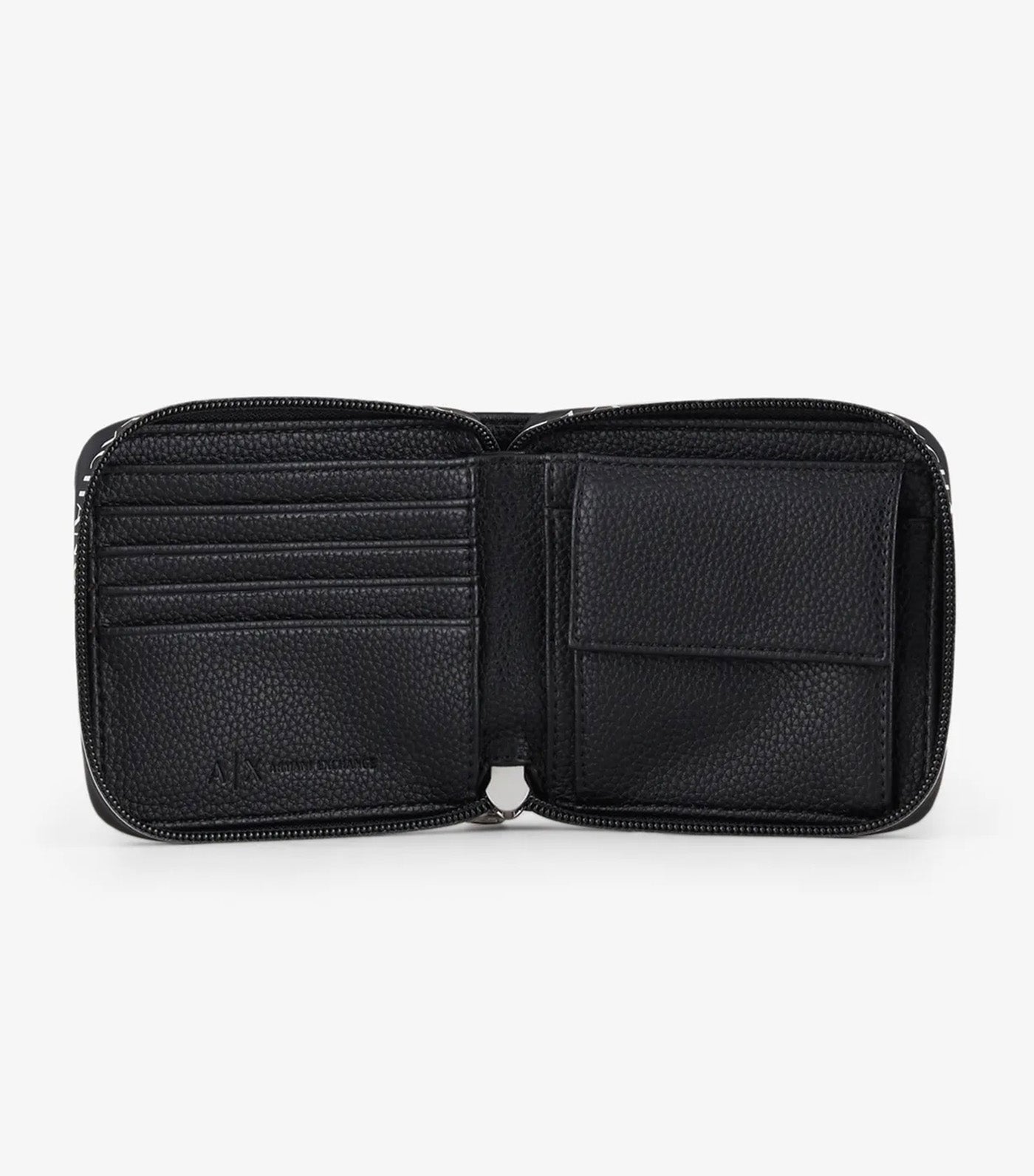 Armani Exchange Logo Lettering Mini Bifold Wallet Nero