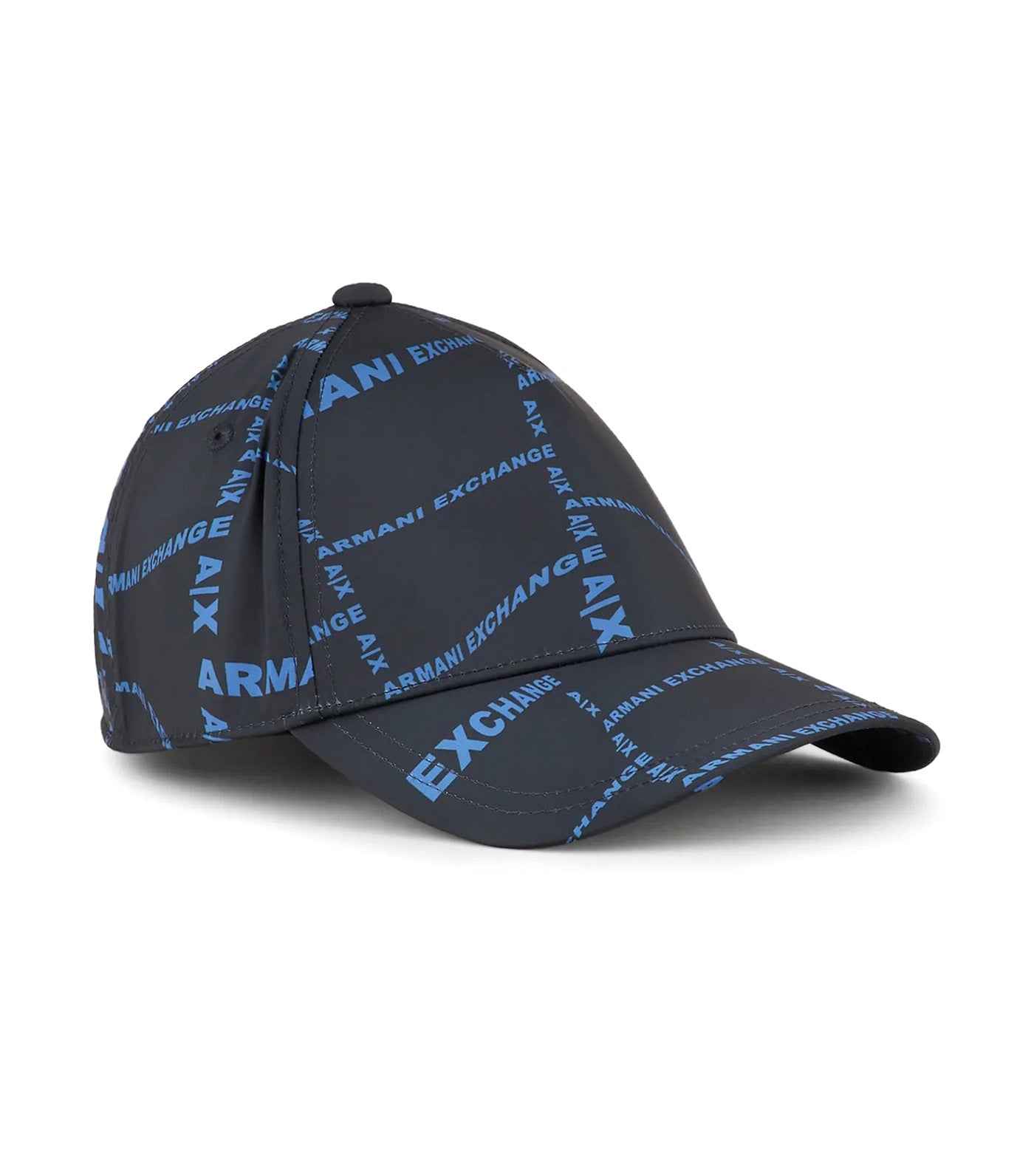 Recycled Fabric Baseball Cap Navy Distorted Alloy