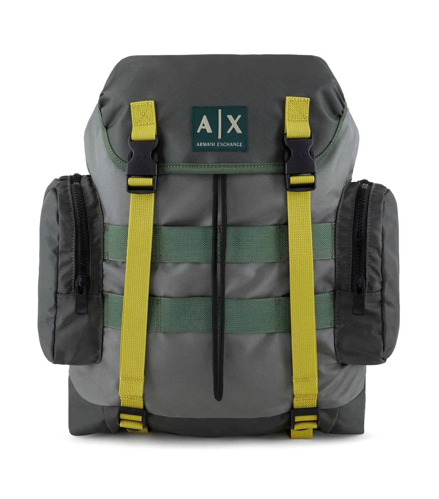 Armani Exchange Recycled Technical Fabric Backpack Duck Green