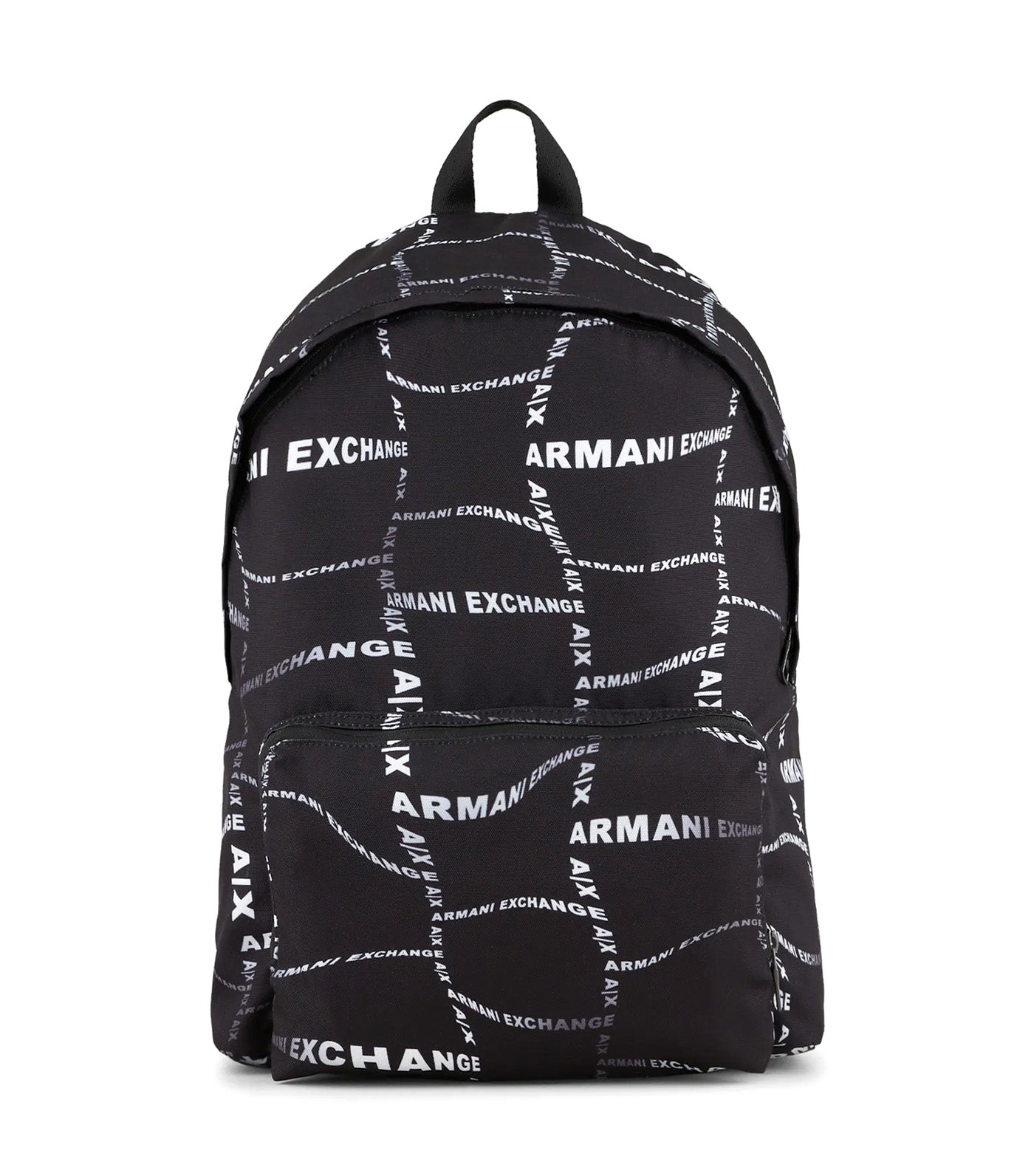 Contrasting Print Backpack Nero Bianco