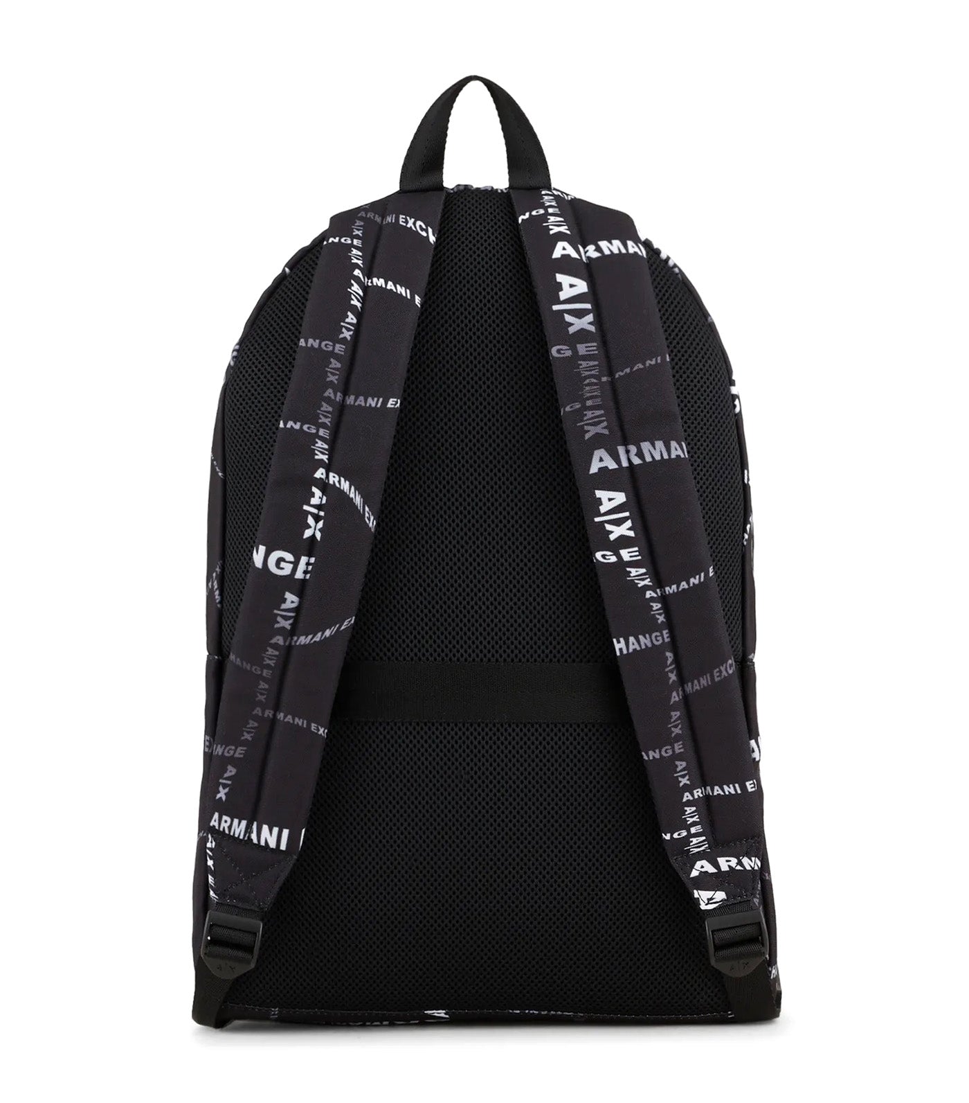 Armani Exchange Contrasting Print Backpack Nero Bianco