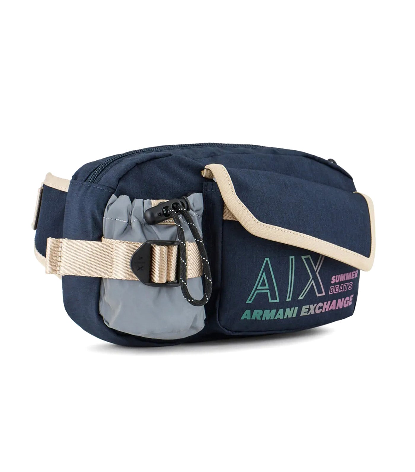 Armani Exchange Recycled Fabric Belt Bag Blue Navy