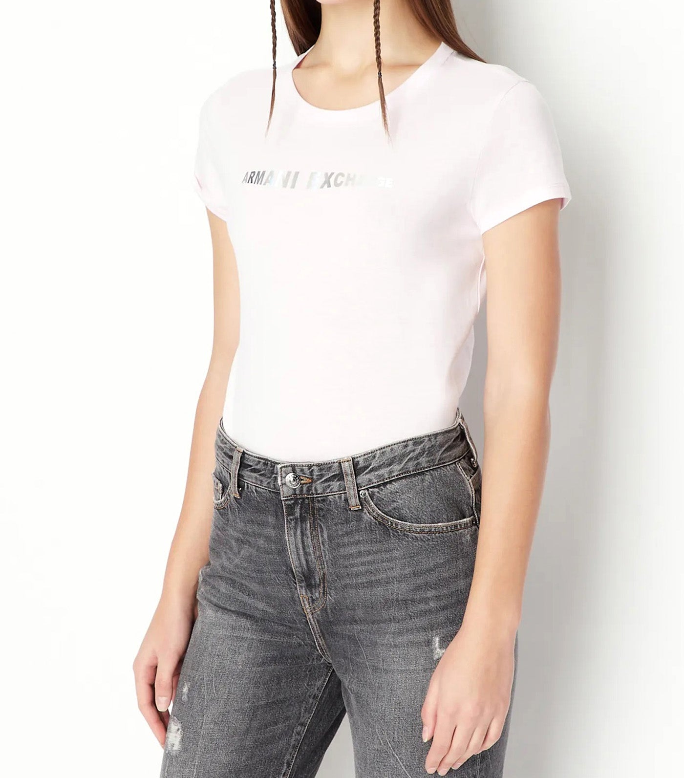 Slim Fit Jersey Cotton Logo T-Shirt Illusion