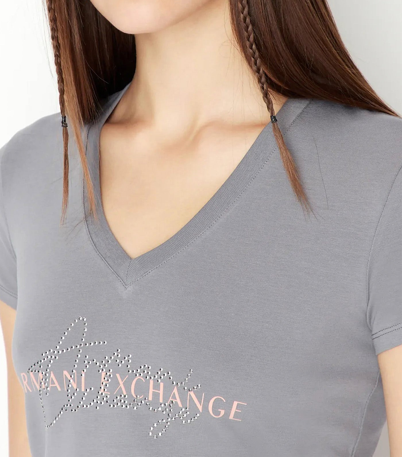 Organic Jersey Cotton Beaded Script Logo T-Shirt Snake