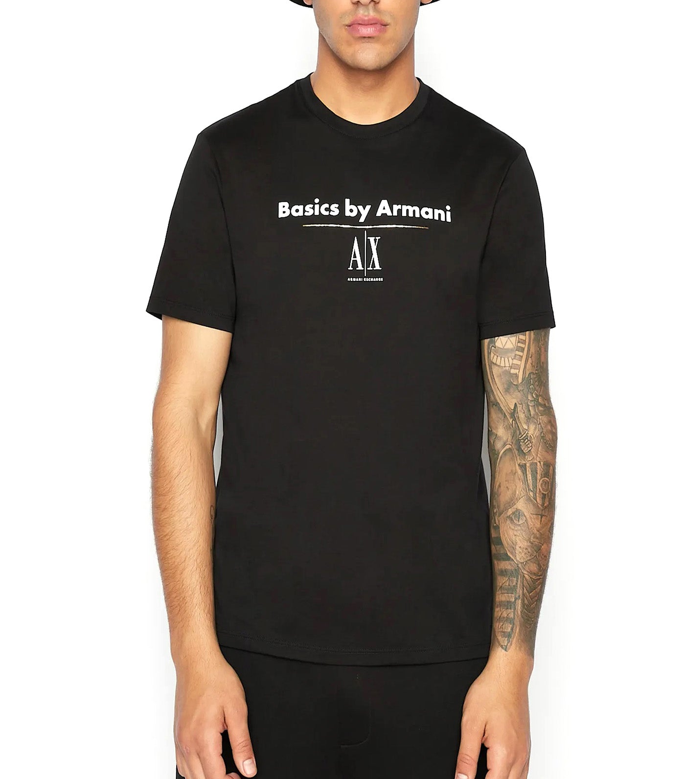 Armani Exchange Basics By Armani Organic Jersey Crew Neck T Shirt