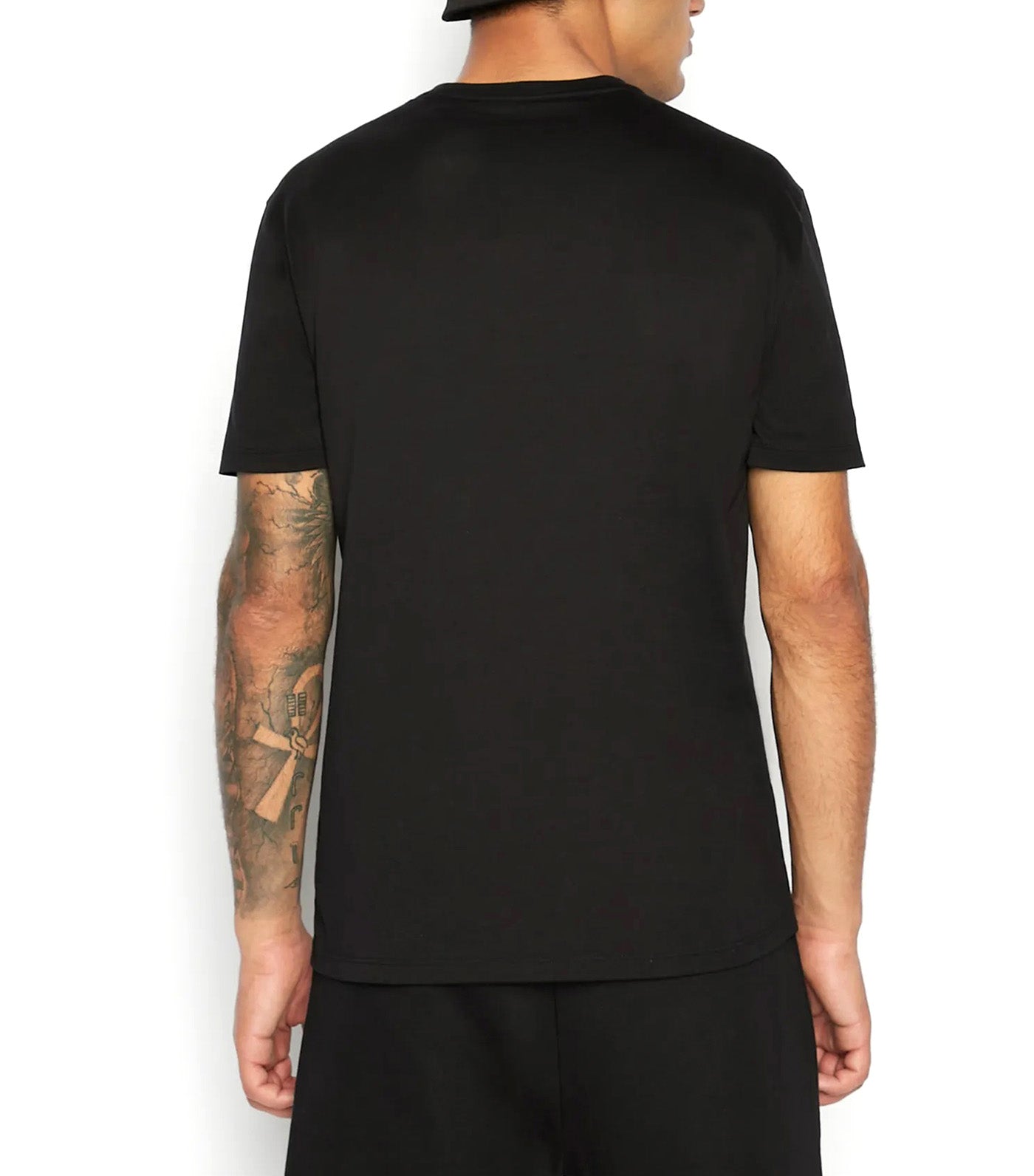 Basics By Armani Organic Jersey Crew Neck T-Shirt Black