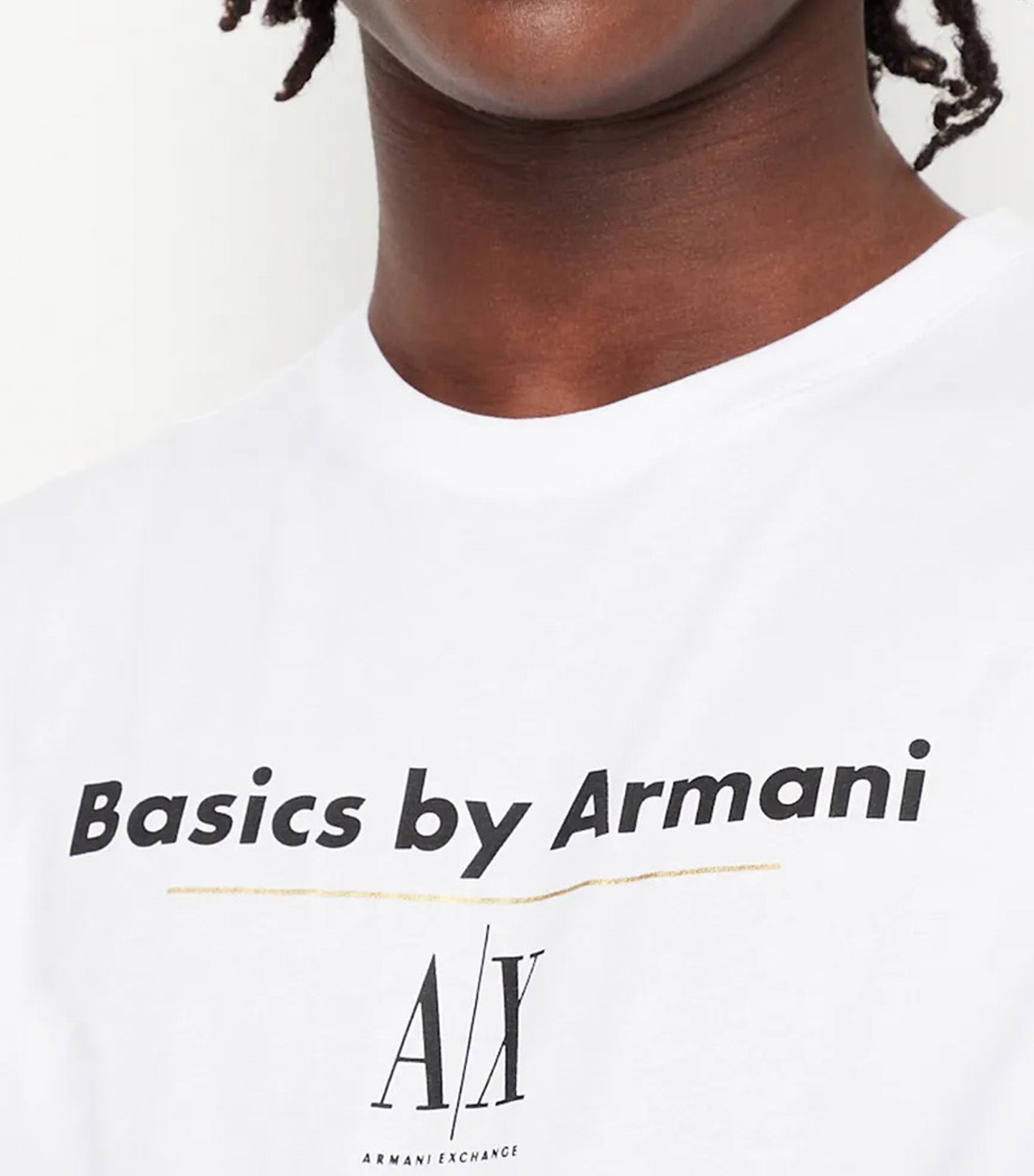 Armani Exchange Basics By Armani Organic Jersey Crew Neck T Shirt