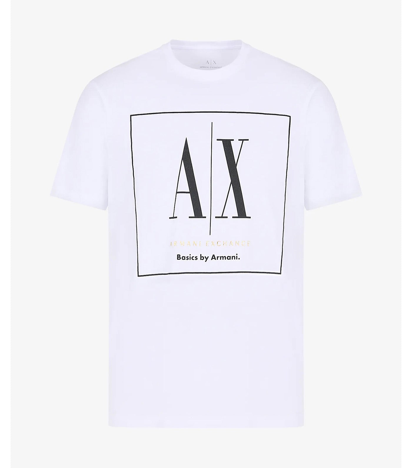 Basics By Armani Organic Jersey Crew Neck T-Shirt White