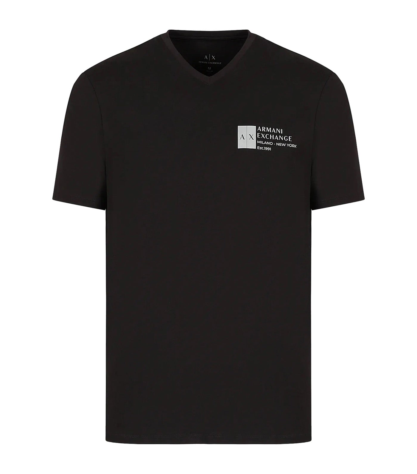 Regular Fit Stretch Cotton Logo T-Shirt Black