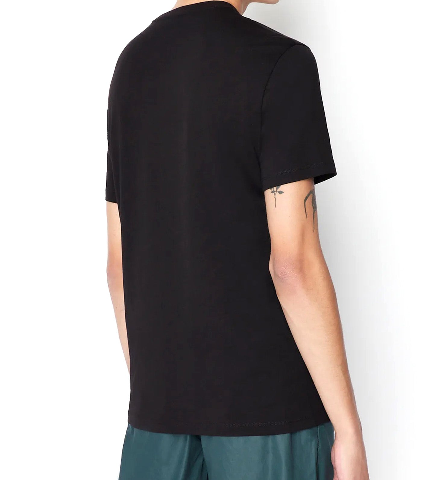 Regular Fit Jersey Cotton Logo T-Shirt Black