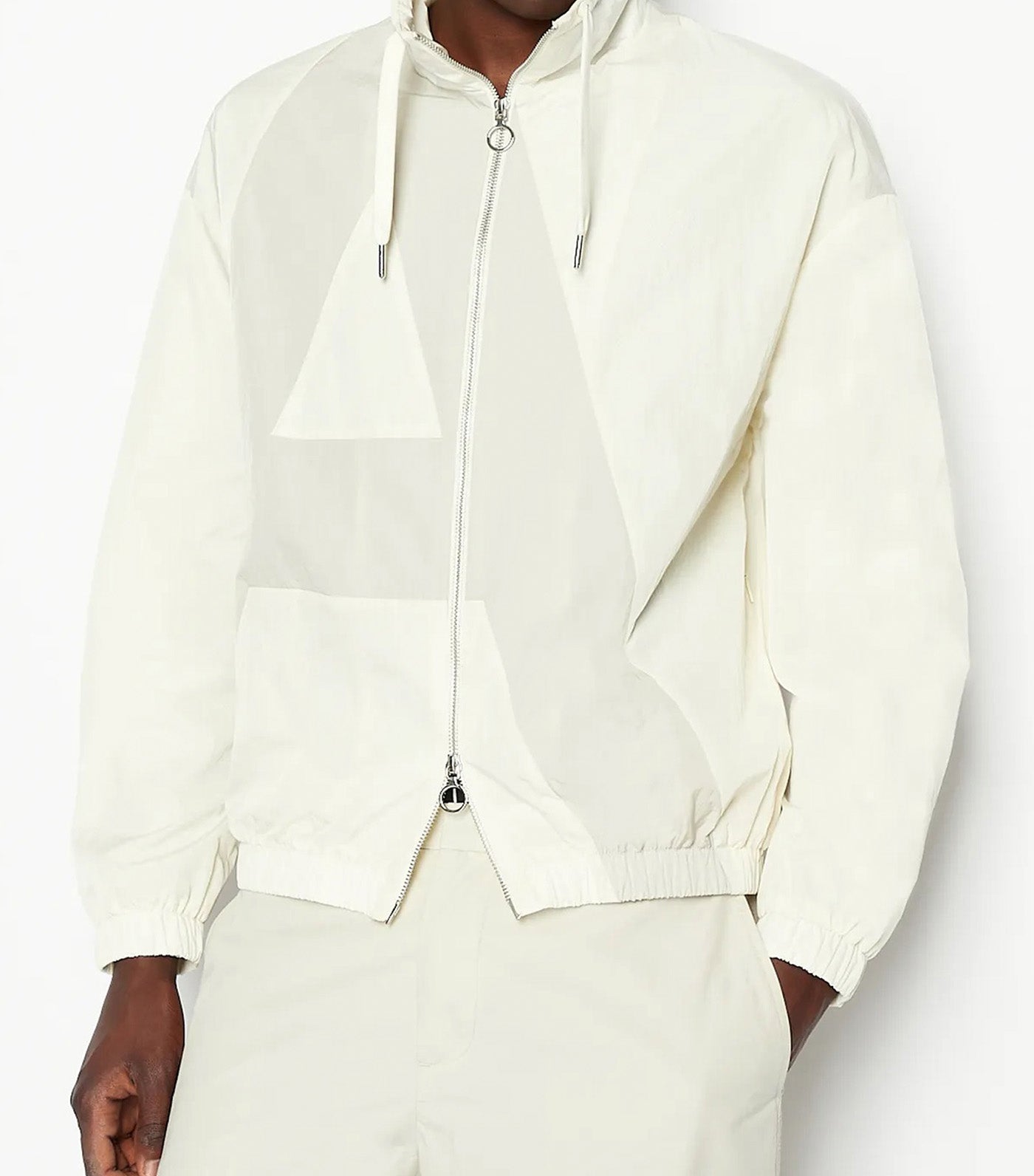 Nylon Blouson Logo Jacket Offwhite White Pepper