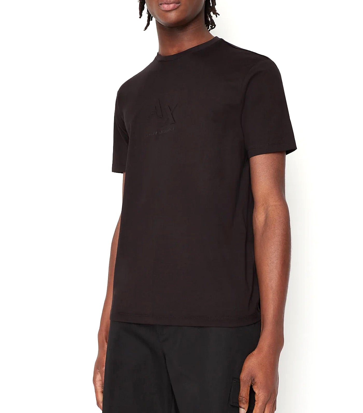 Jersey Cotton Regular Fit Logo T-Shirt Black