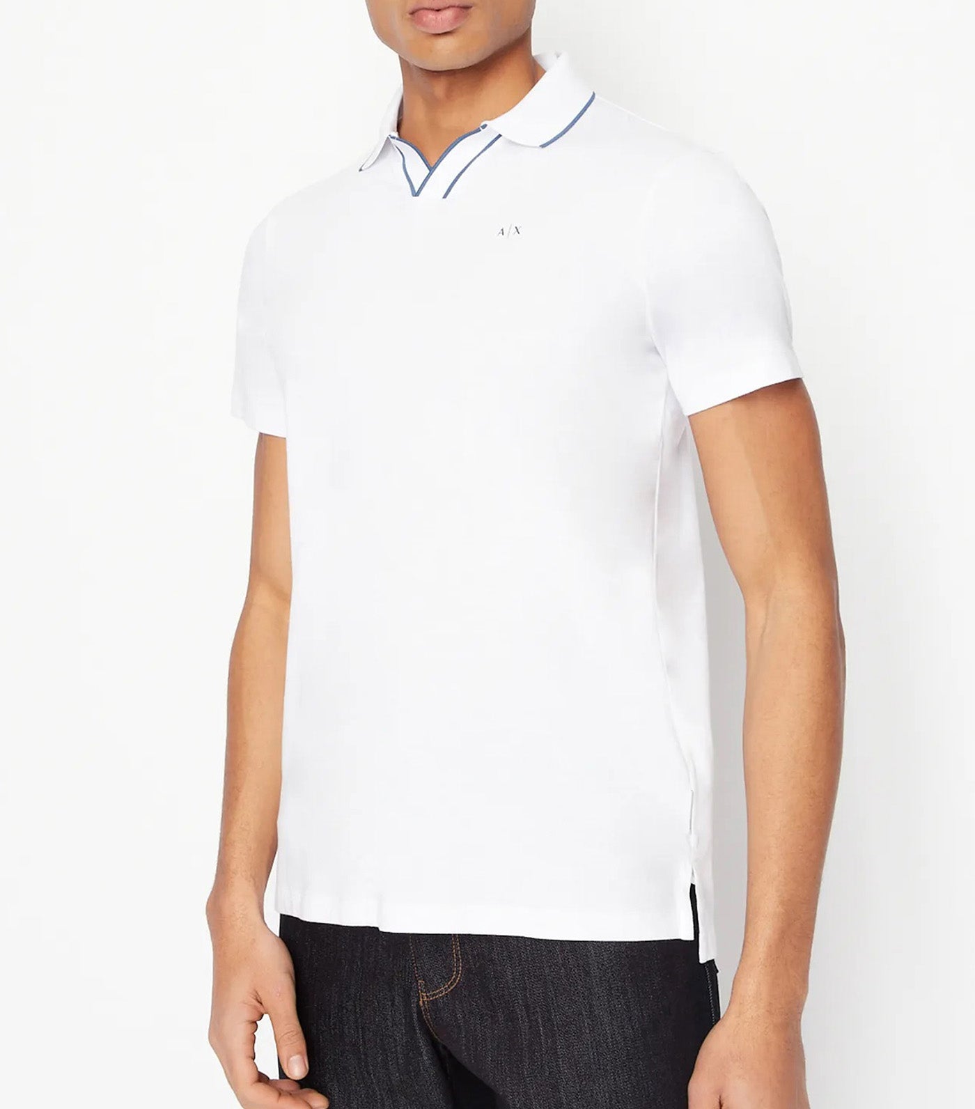 Organic Jersey Cotton Polo Shirt White