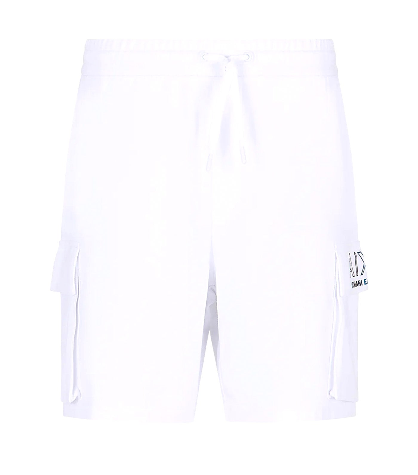 Armani Exchange Summer Beats Cotton Fleece Shorts White