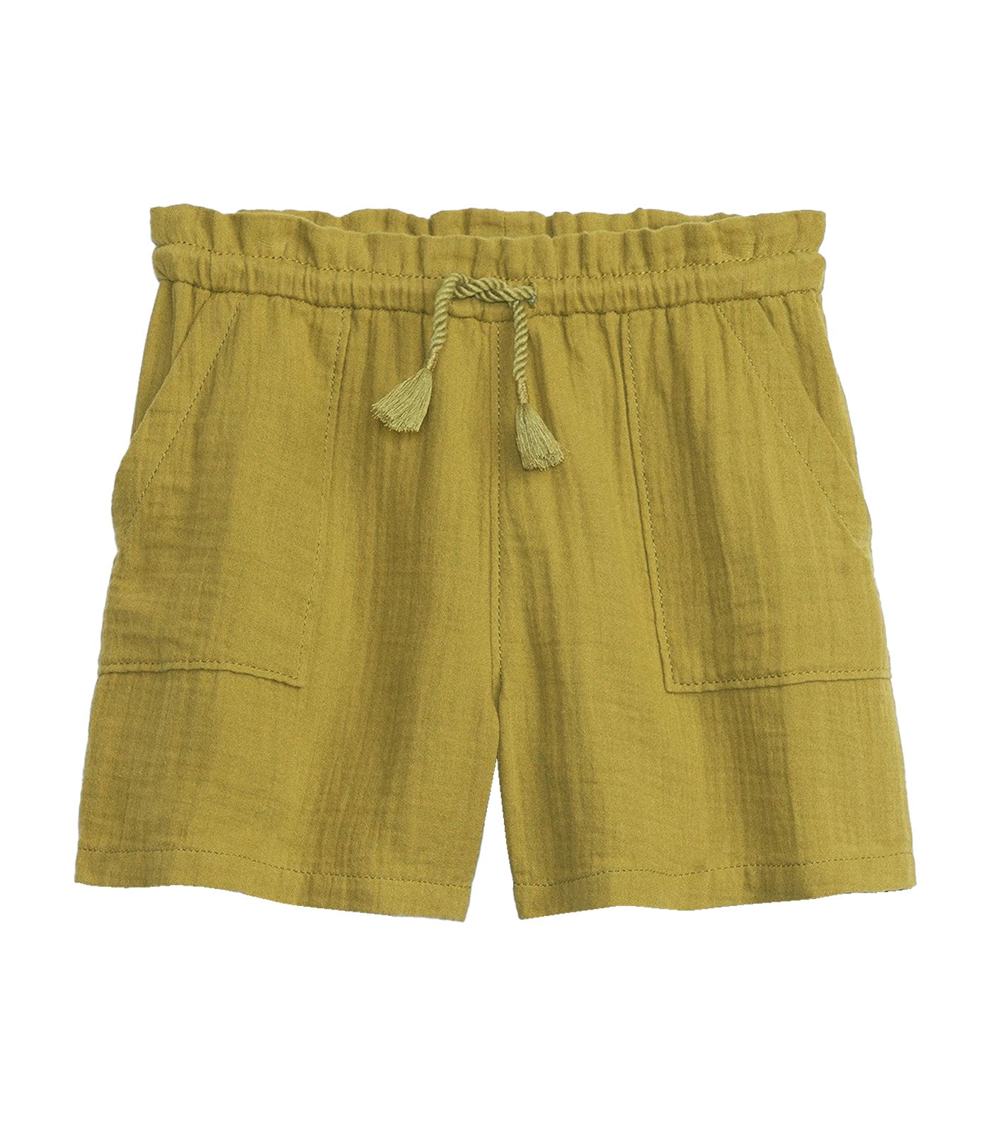 Utility Pull-On Shorts with Washwell - Green Charteuse