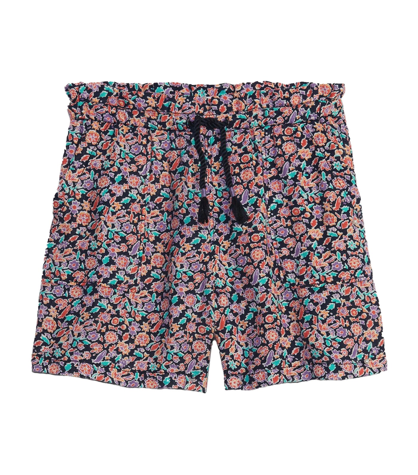 Utility Pull-On Shorts with Washwell - Navy Floral