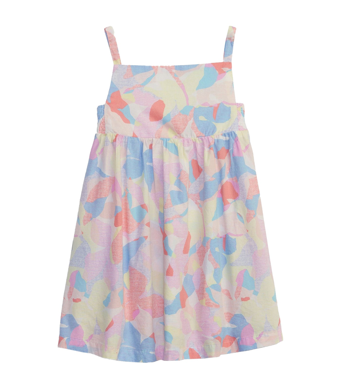 Toddler Print Popplin Dress - Abstract Floral